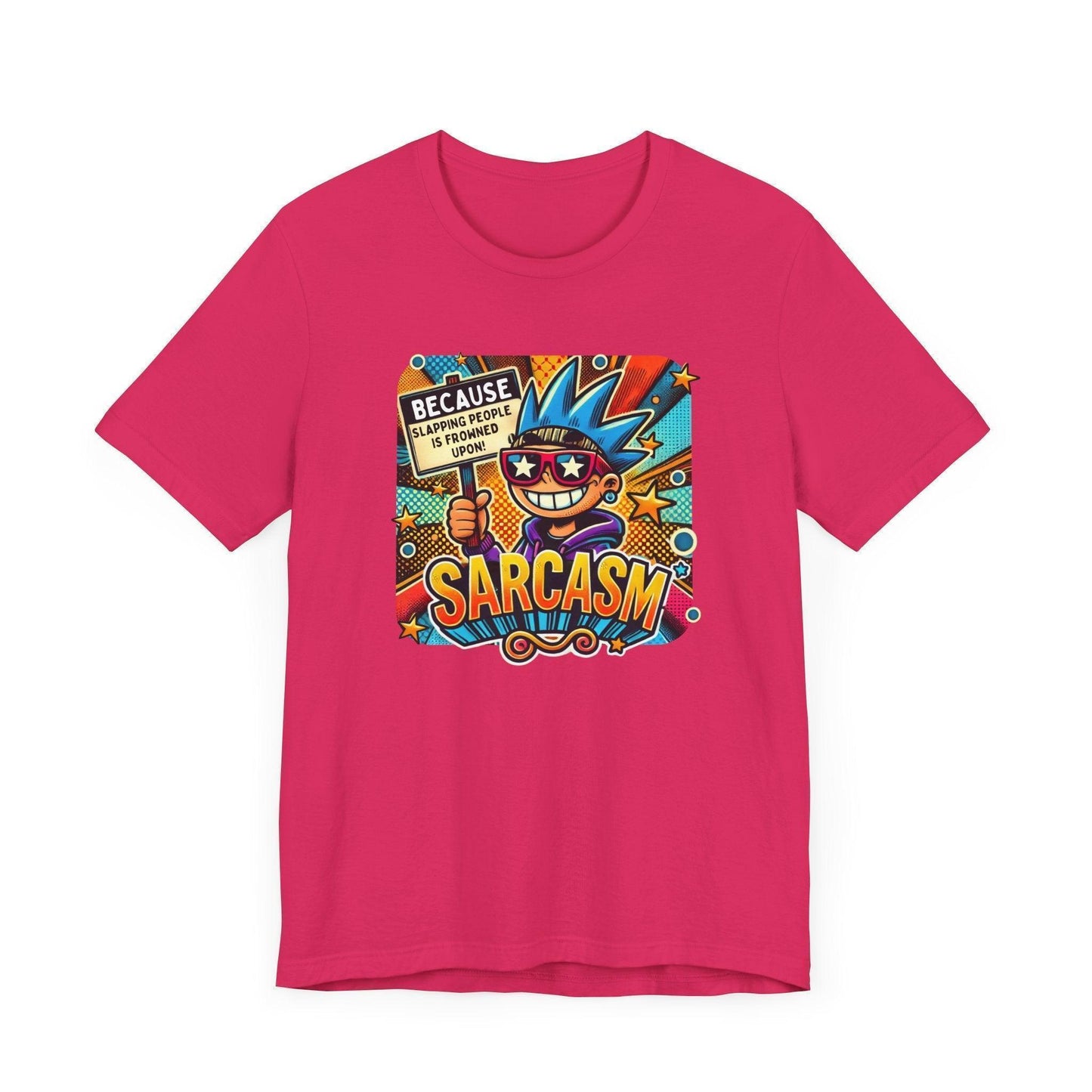 🎭 Sarcasm: It's Better Than Slapping 😉 Unisex Jersey Tee ✨ - Whippie's