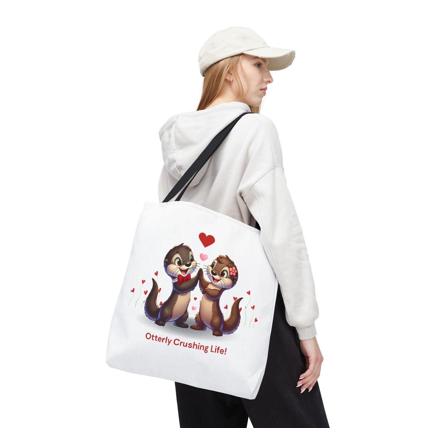 Otterly Crushing Life! Tote Bag - Carry Your World, Otter Style 🦦💖 - Whippie's