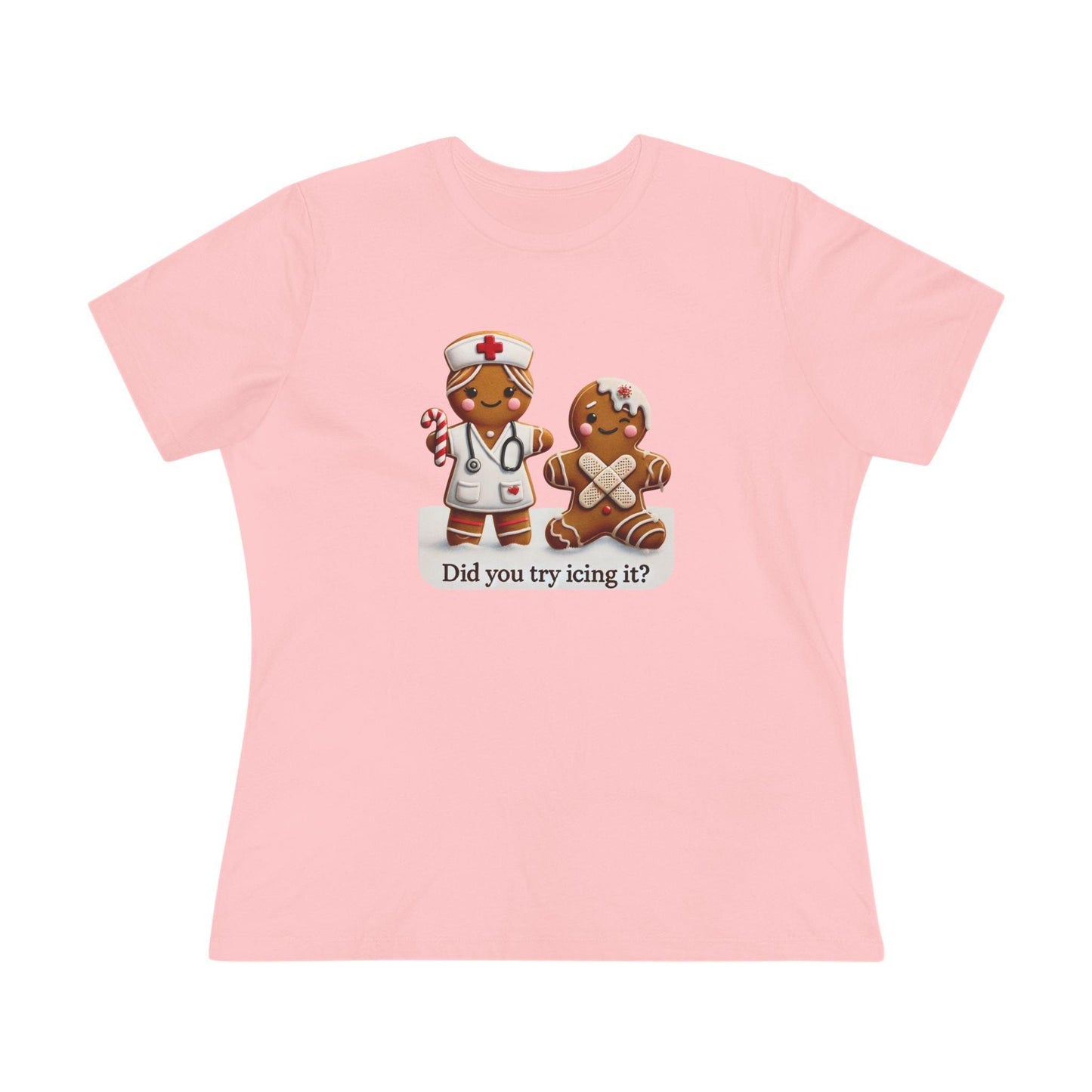 🍪🩹 "Did You Try Icing It?" 👩⚕️🎄 - Women's Softstyle Tee - Whippie's