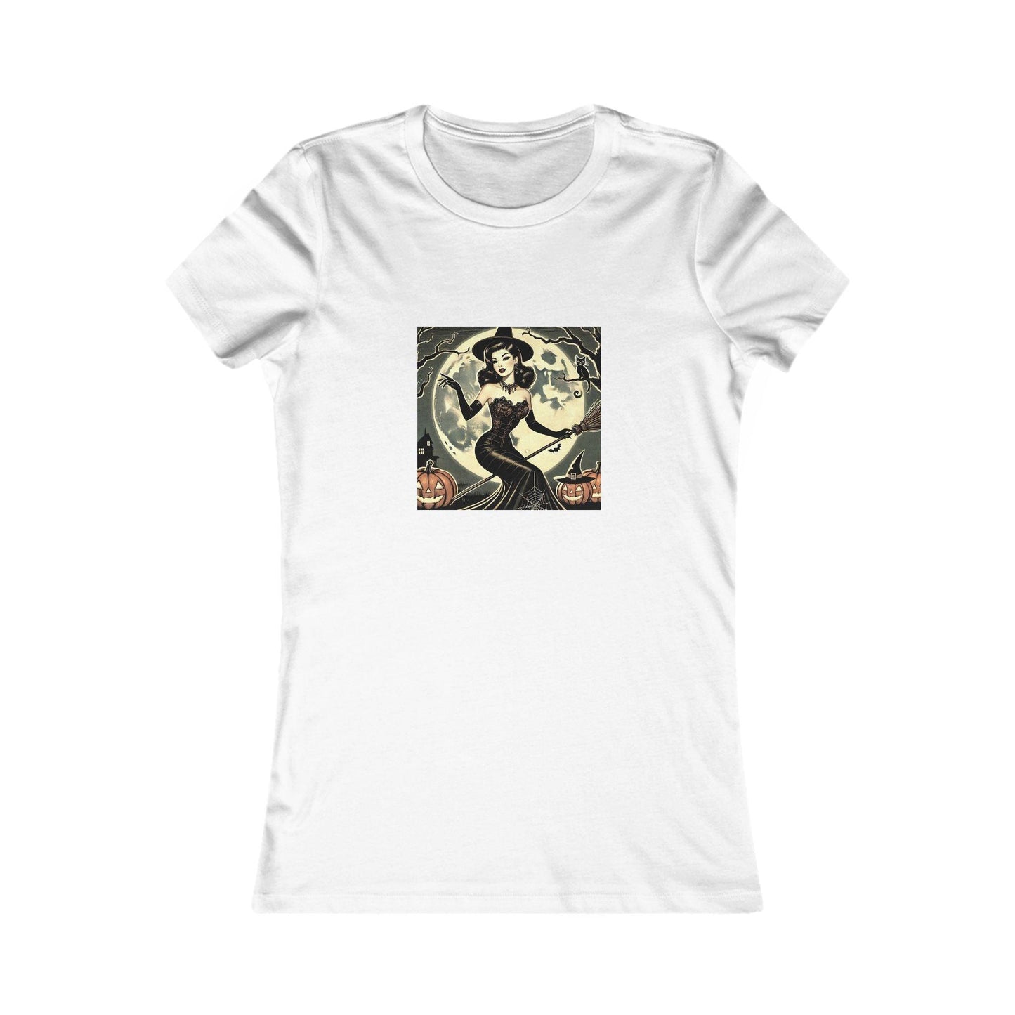 Bewitching Beauty Women's Favorite Tee - Fly High, Witchy Woman! 🧙♀️🌙 - Whippie's