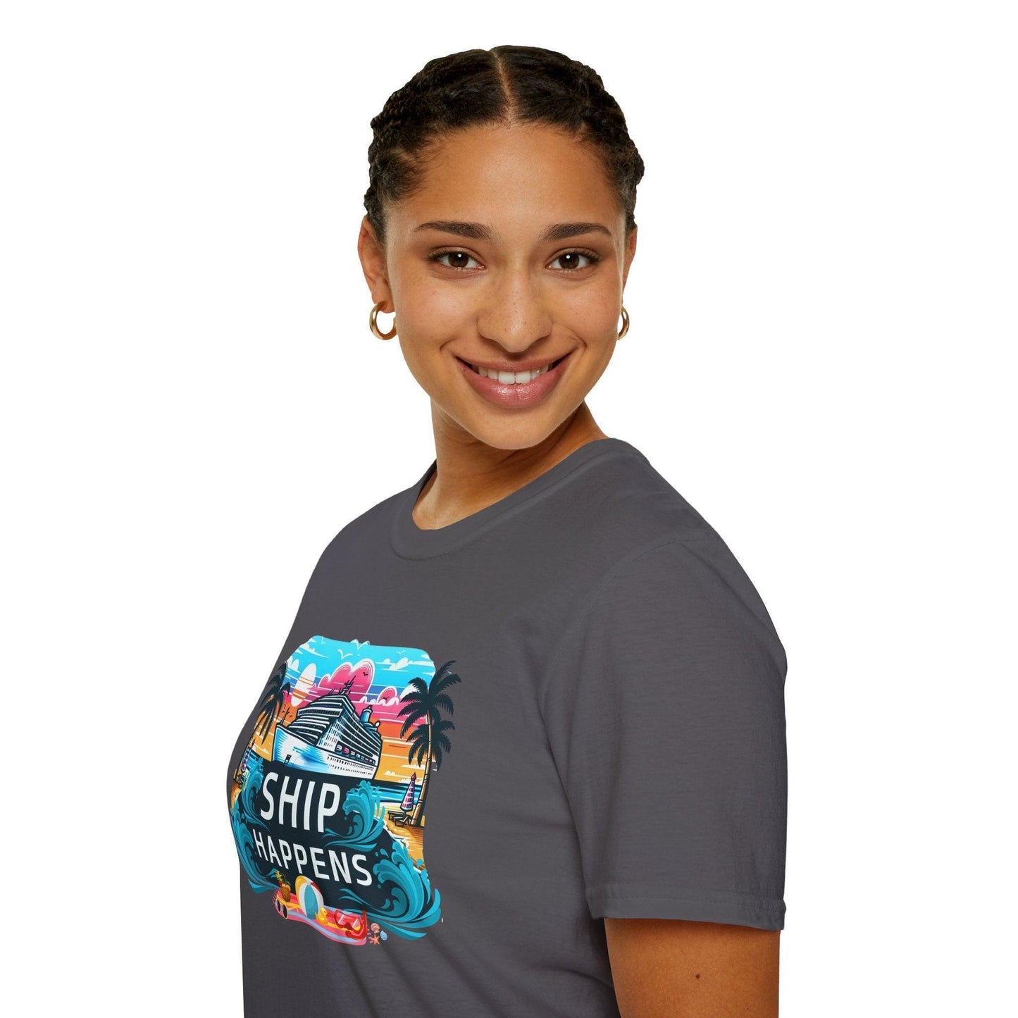 Ship Happens 🛳️🌊 Unisex Tee 🌴 (It's all part of the adventure! 😉) - Whippie's