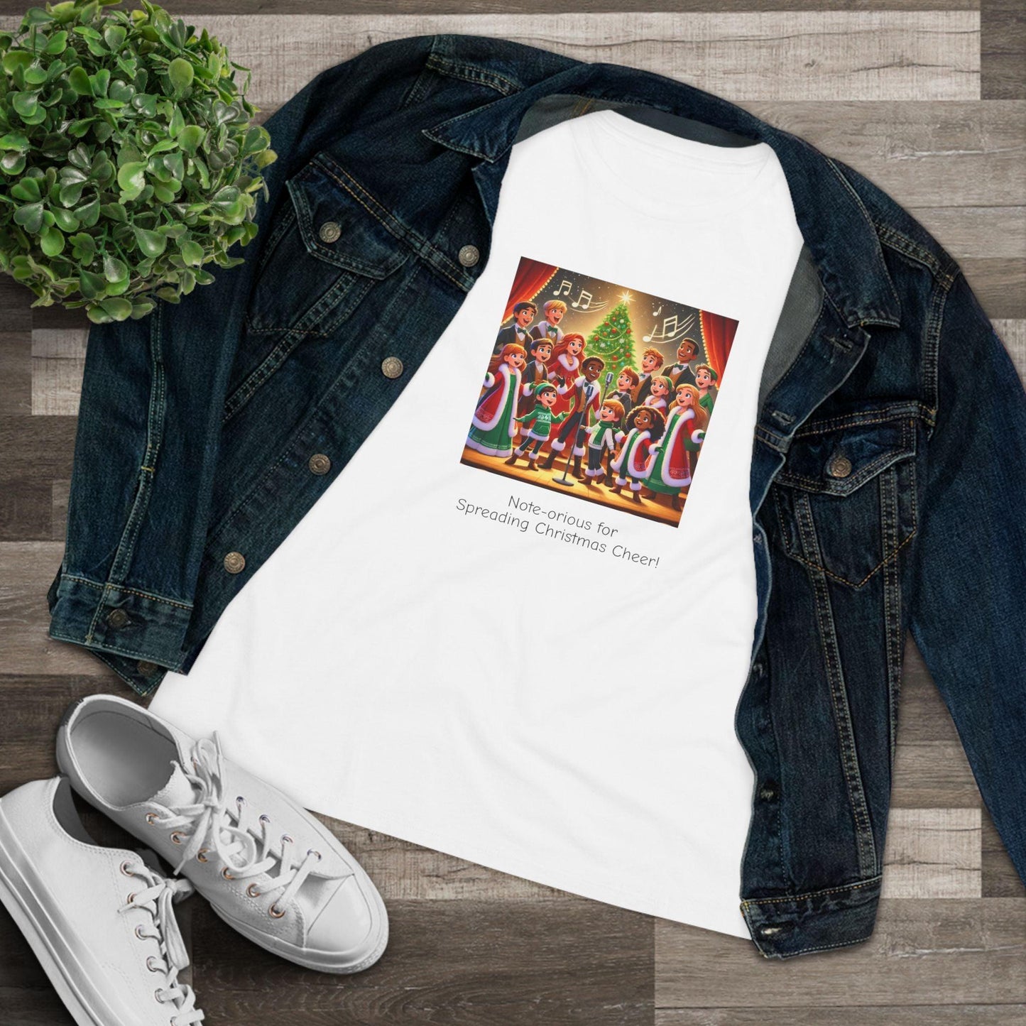 Note-orious for Spreading Christmas Cheer! - Women's Tee - Whippie's