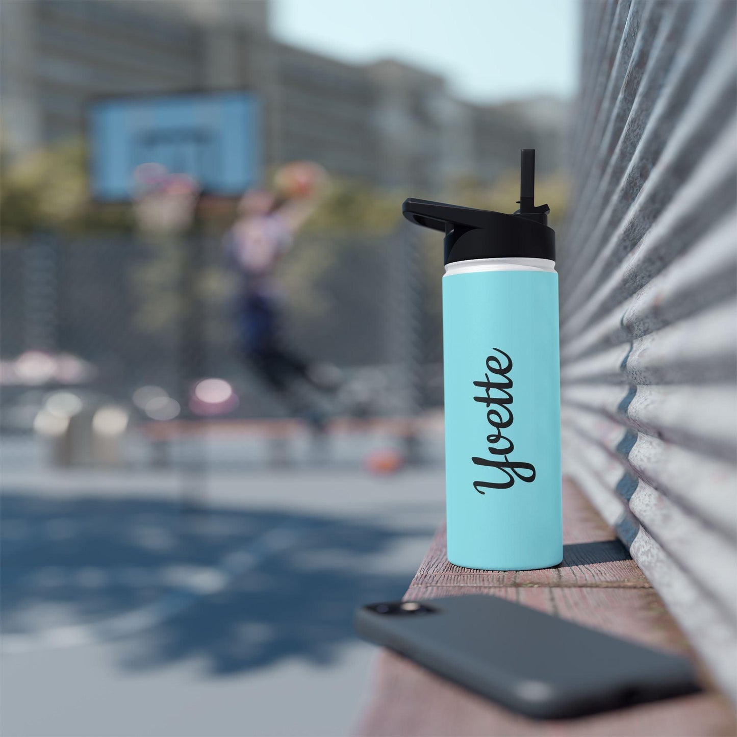 I am Kind, I am Creative, I am Brave, I can Do Hard Things Stainless Steel Water Bottle - Personalizable - Whippie's