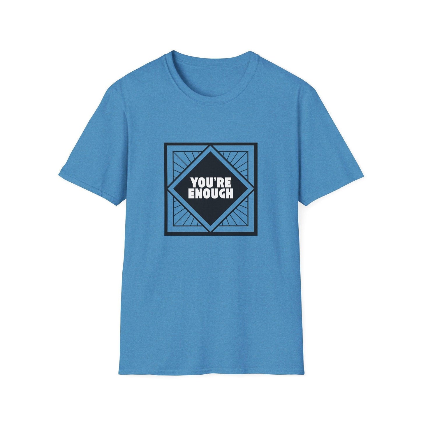You're Enough - Simple Black Frame - Unisex T-Shirt - Whippie's