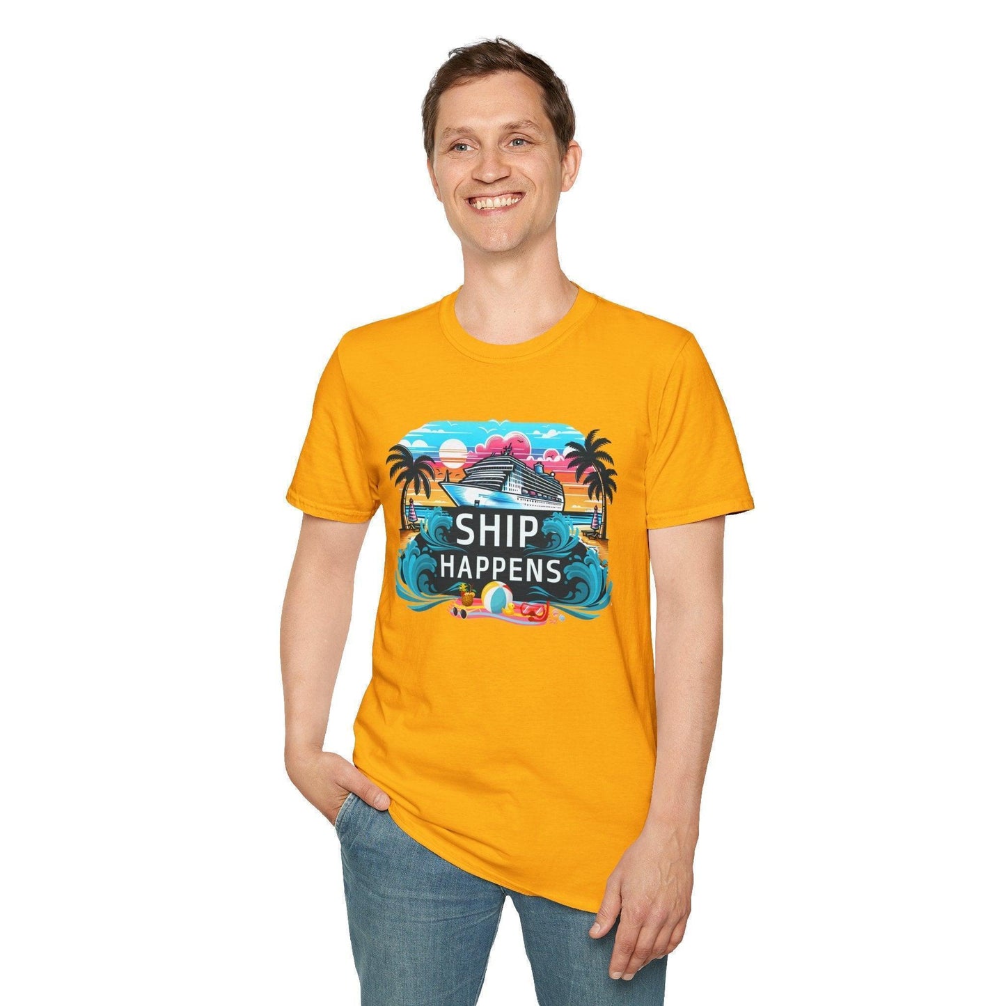 Ship Happens 🛳️🌊 Unisex Tee 🌴 (It's all part of the adventure! 😉) - Whippie's