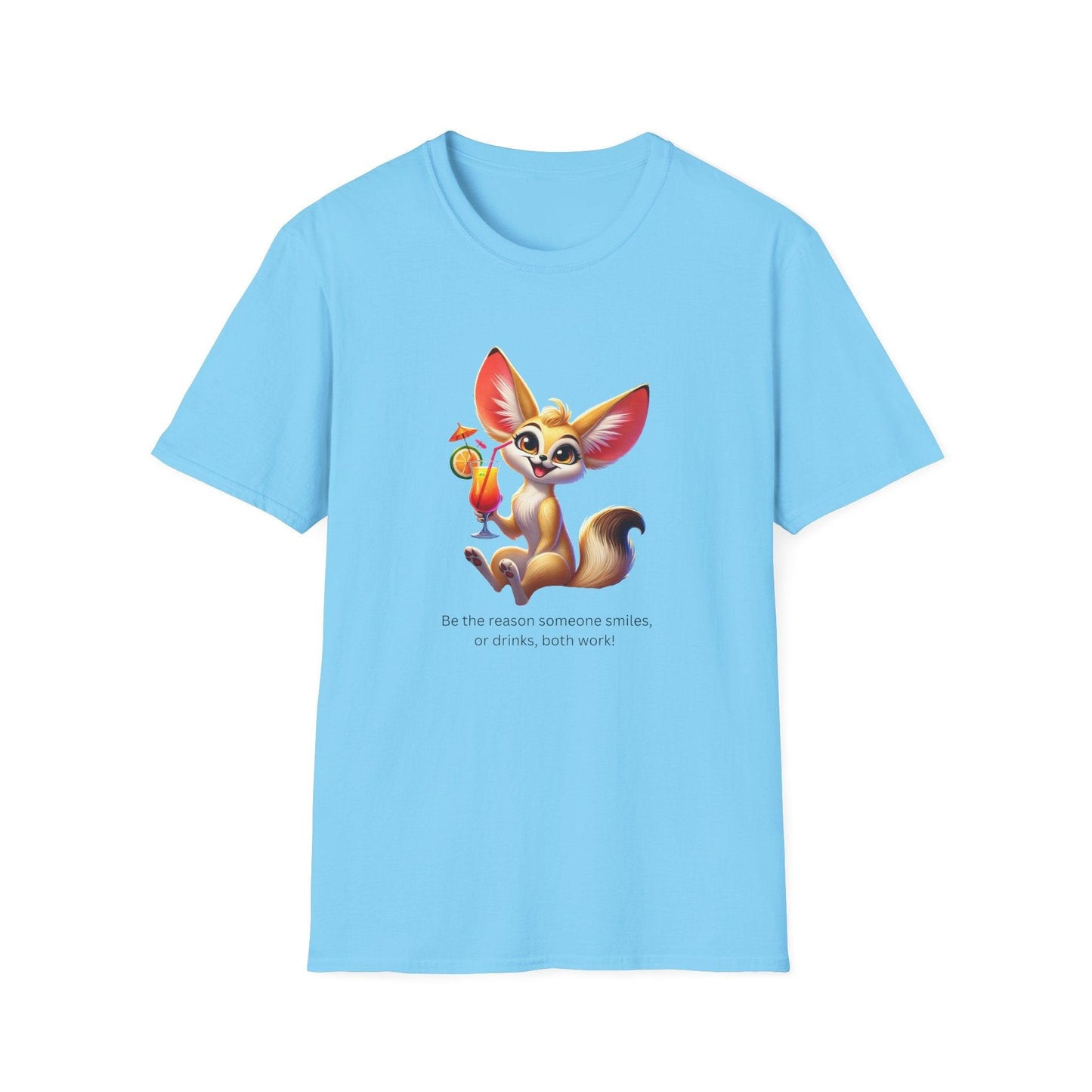 Fennec Fox Cocktail - Cheers to Good Times and Smiles! š¦šø Unisex T-shirt - Whippie's
