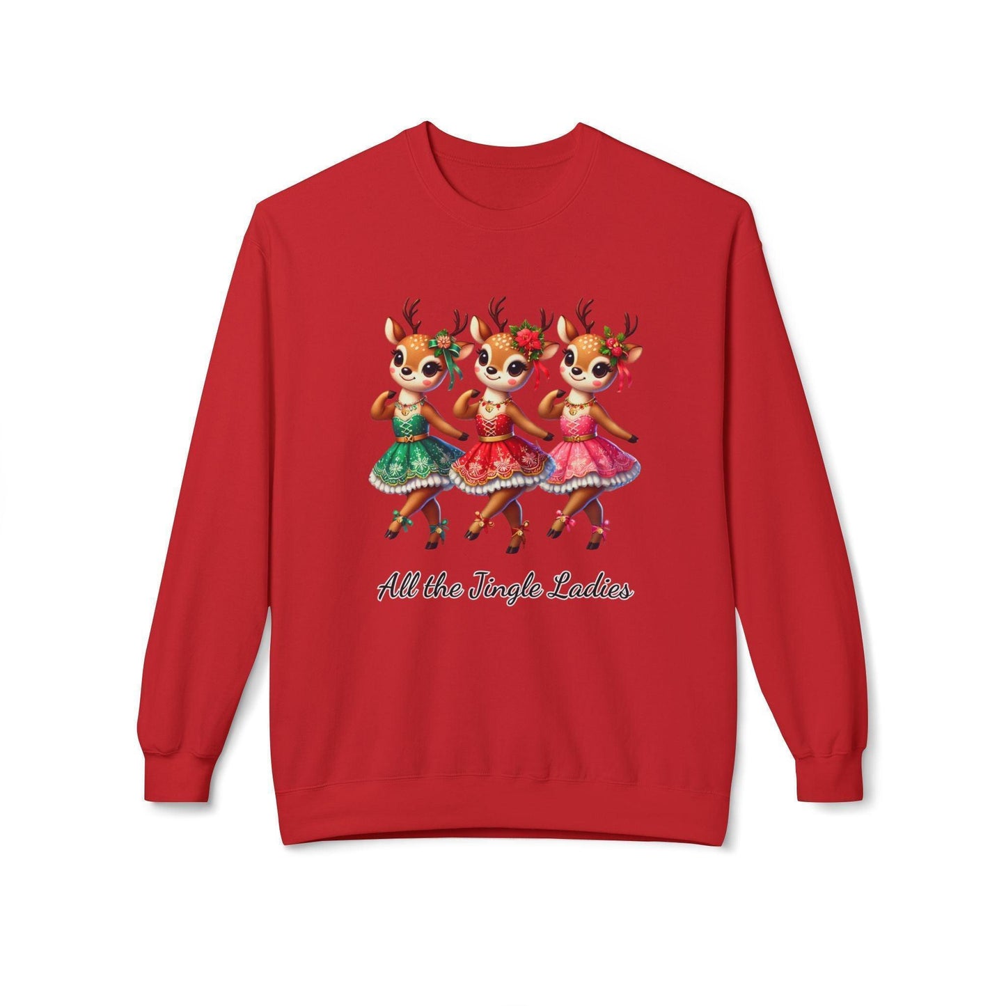 All the Jingle Ladies 🦌 🎅 Unisex Fleece Sweatshirt ✨ - Whippie's