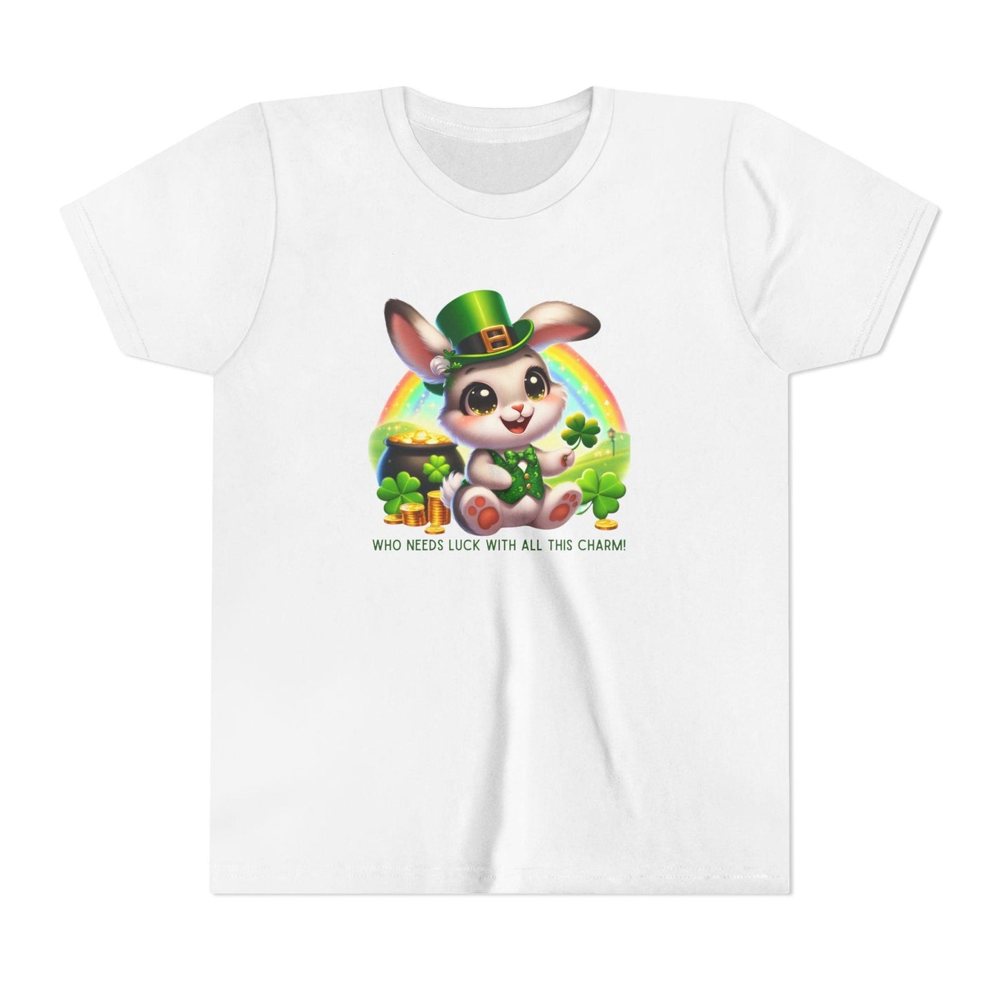 Who Needs Luck with All This Charm? Youth Tee - Spread Luck and Laughter! ๐๐ - Whippie's