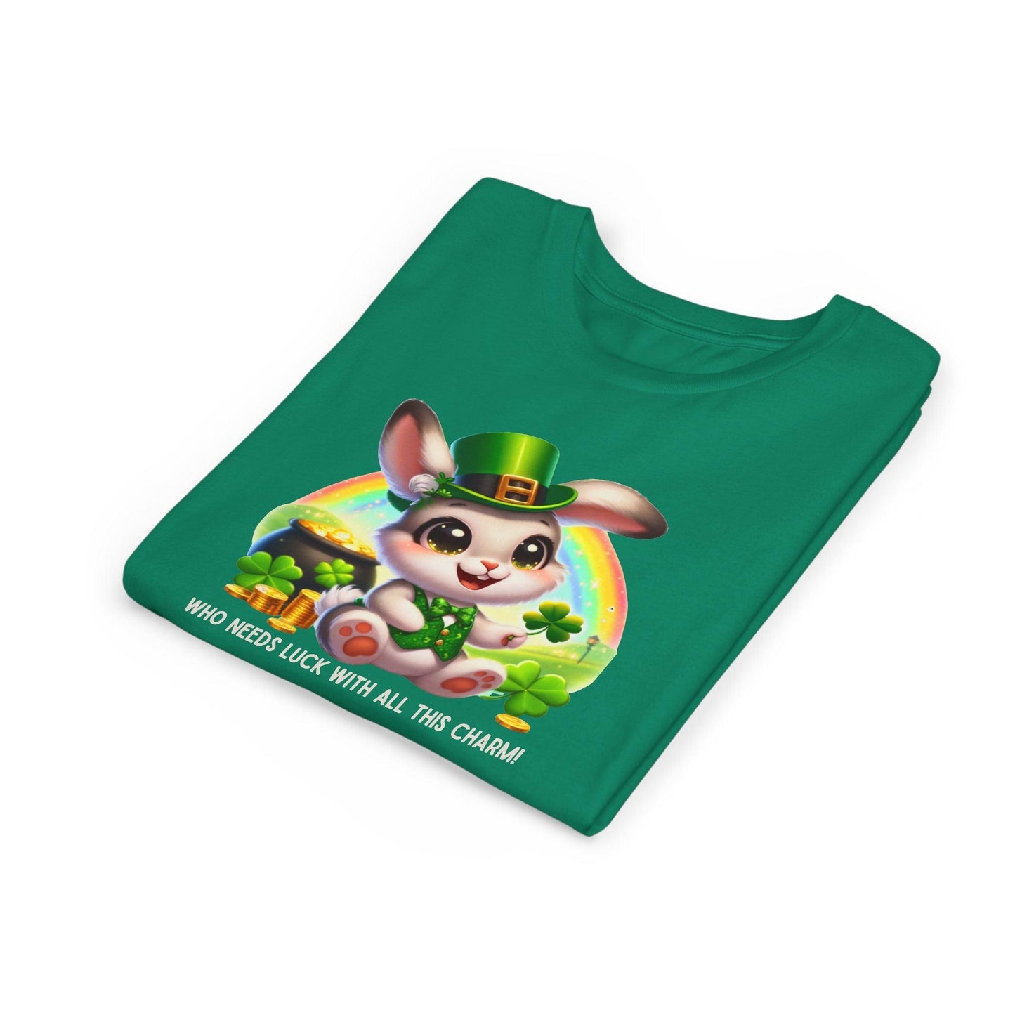 Who Needs Luck with All This Charm? Youth Tee - Spread Luck and Laughter! ๐๐ - Whippie's