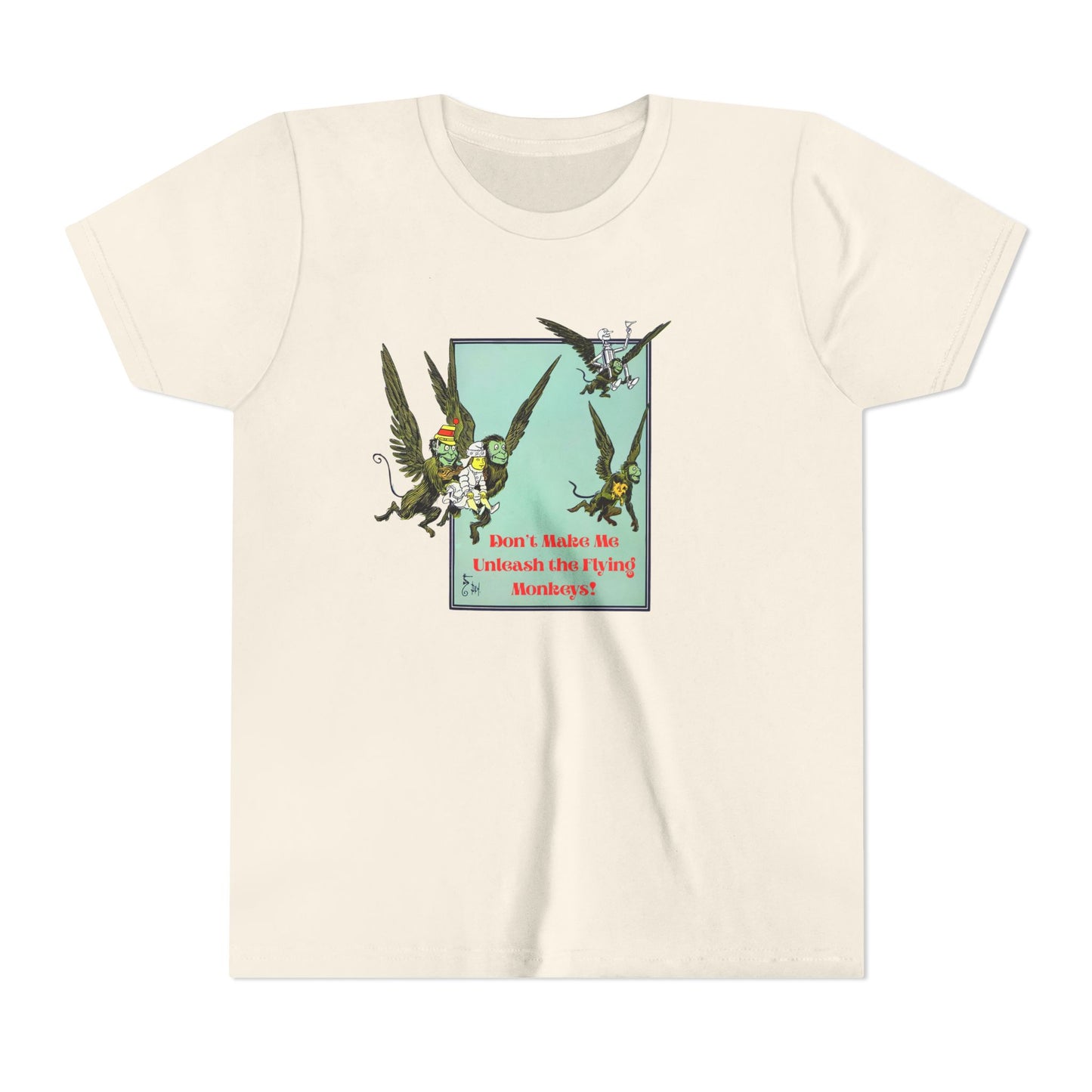Wizard of Oz Don't Make Me Unleash the Flying Monkeys - Youth T-shirt - Whippie's