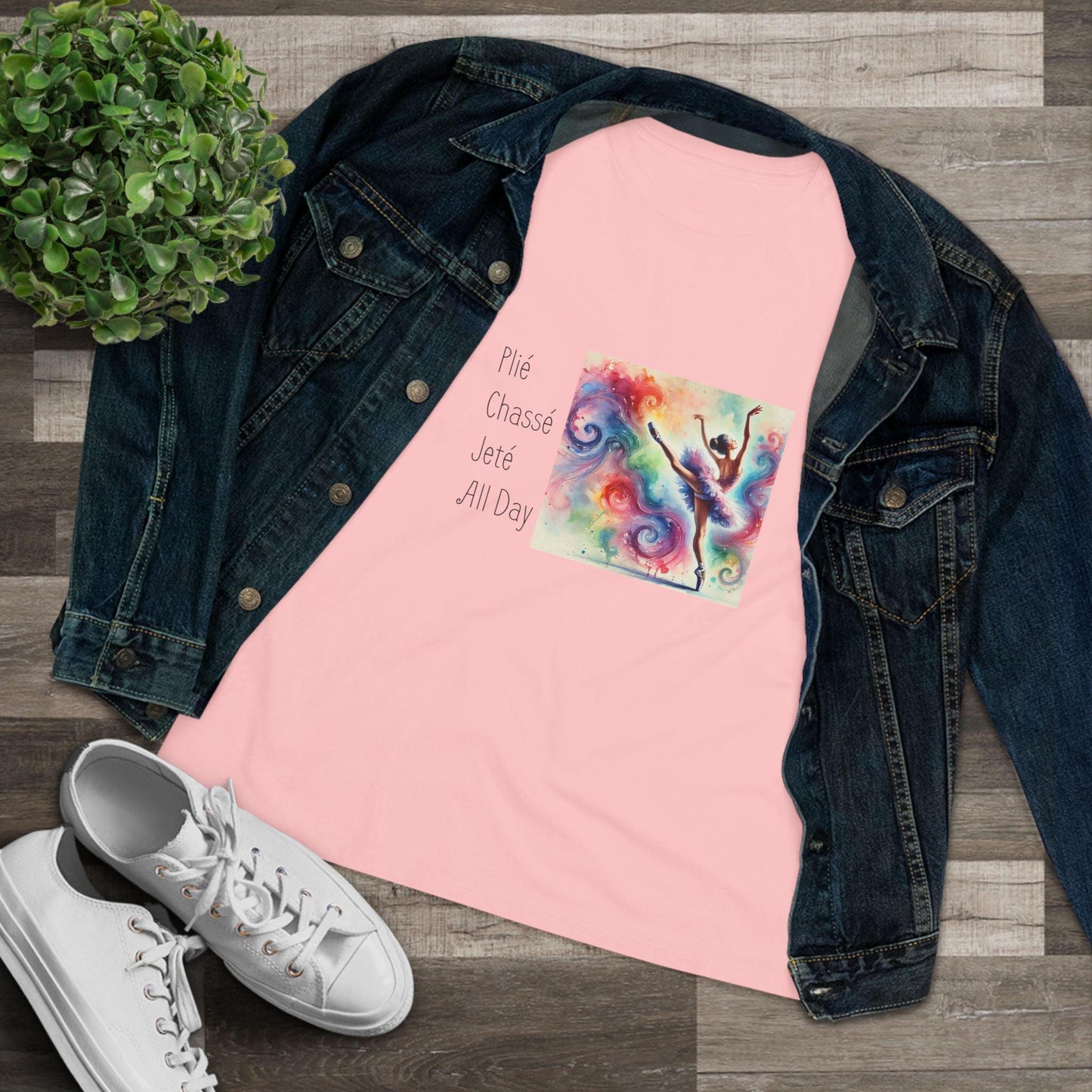 🩰 Plié Chassé Jeté All Day 💃 Women's Tee ✨ - Whippie's