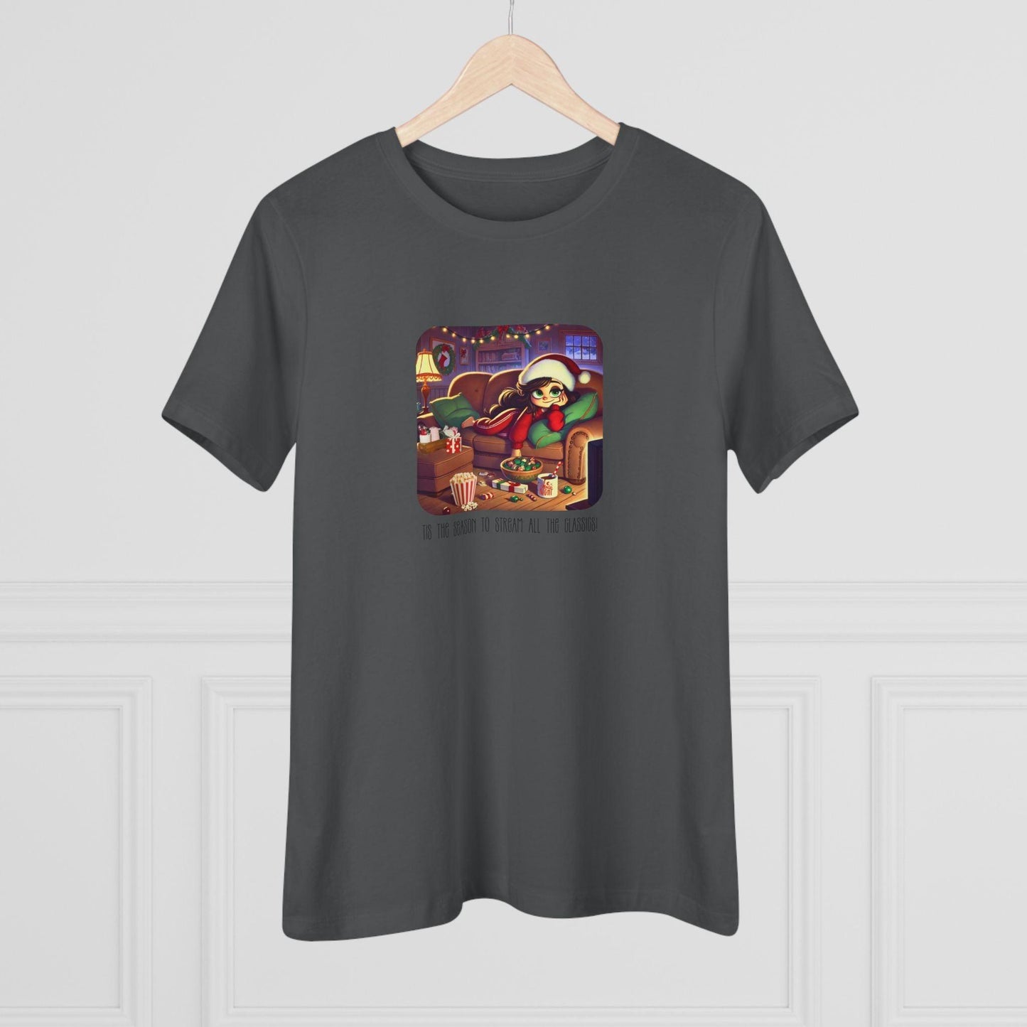 🎅🍿 'Tis the Season to Binge All the Classics! 🎄🎁 - Women's Softstyle Tee - Whippie's