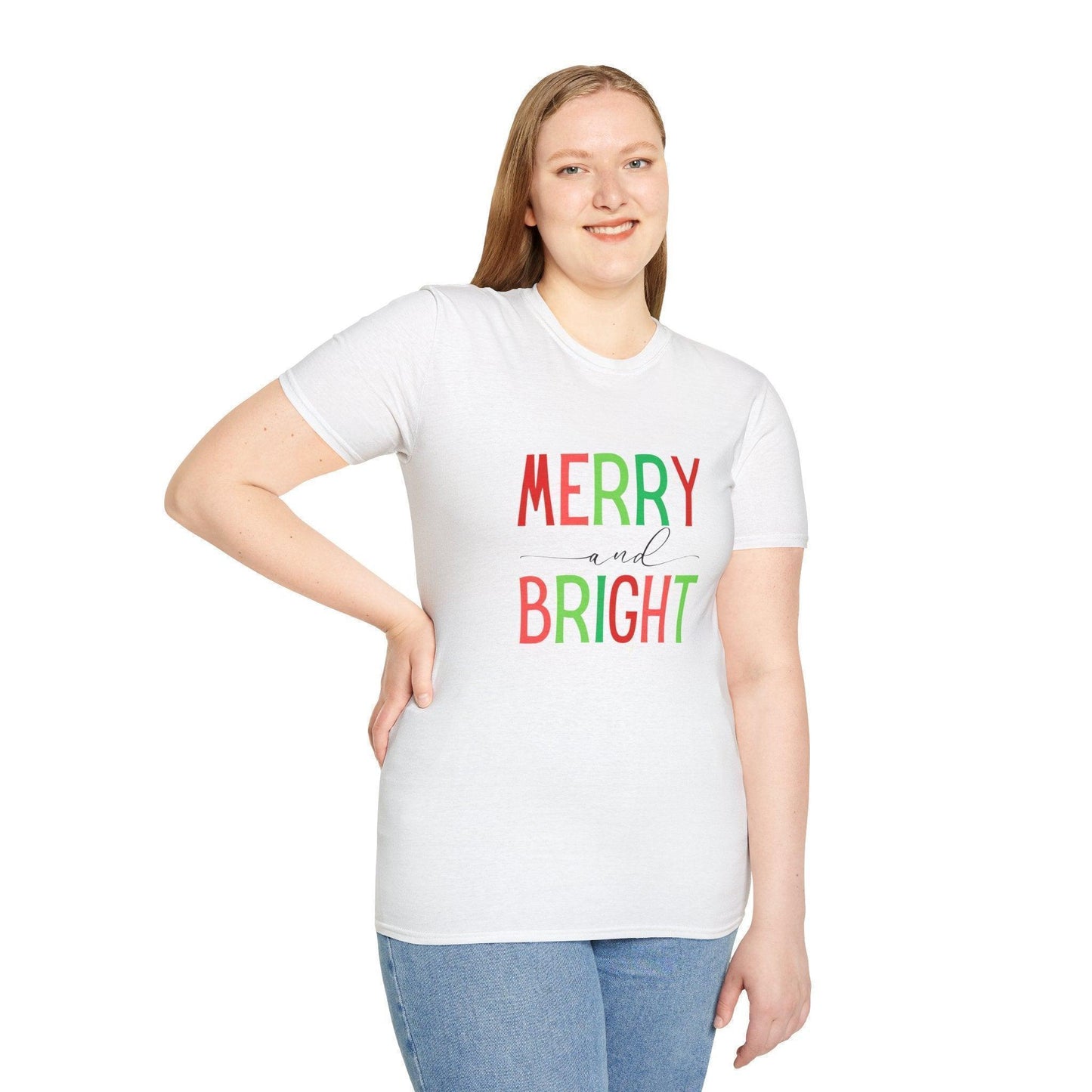 Merry and Bright Unisex Tee 🌈✨ - Whippie's