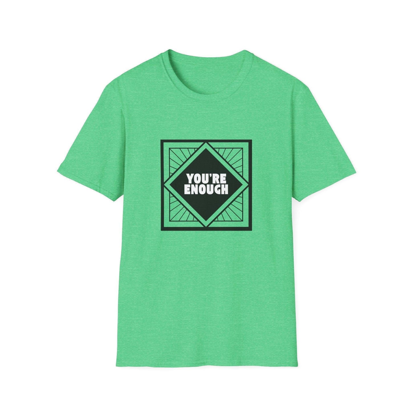 You're Enough - Simple Black Frame - Unisex T-Shirt - Whippie's