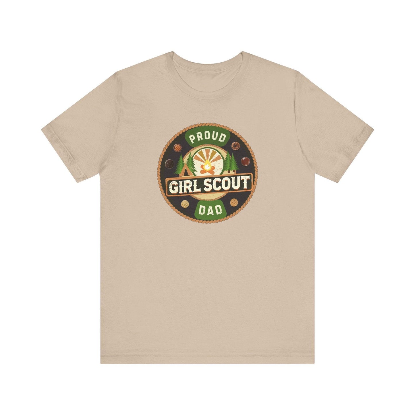 Proud Girl Scout Dad - Unisex Jersey Tee - Adventure Awaits! - Whippie's