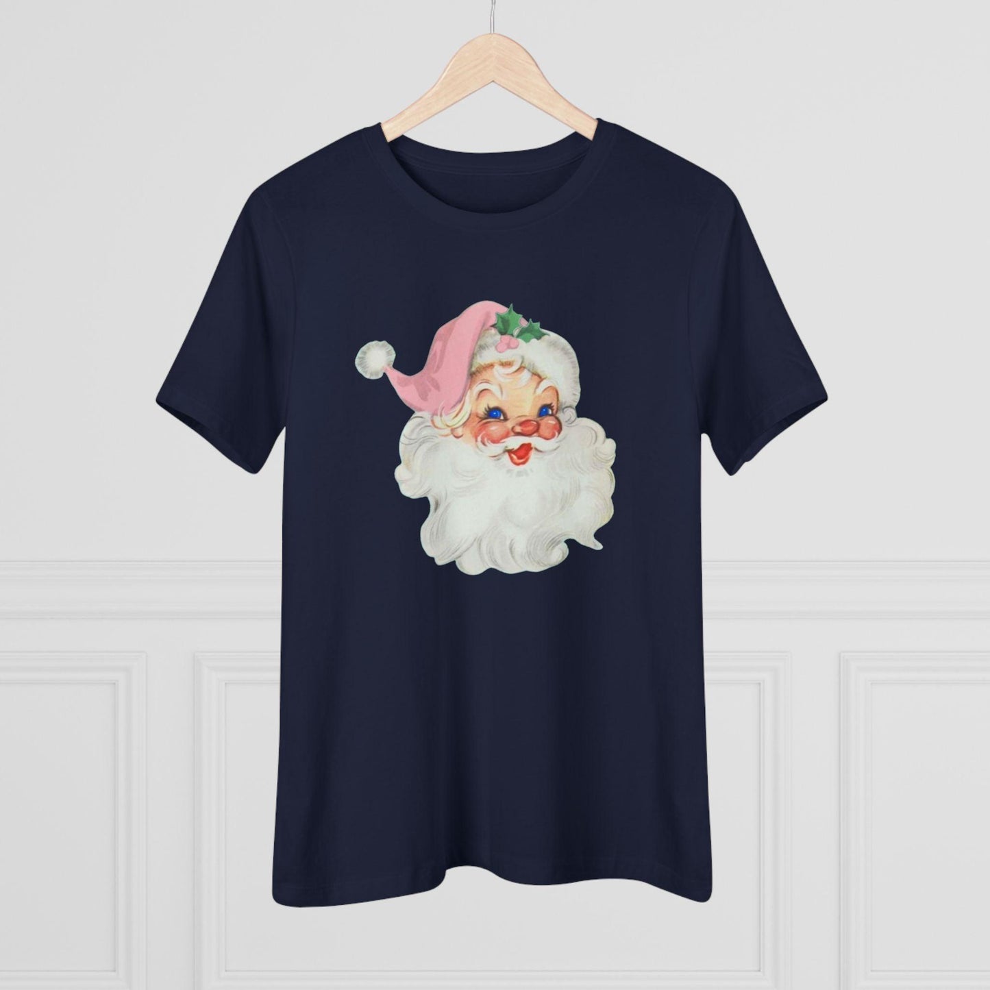 Blue-Eyed Santa Tee - Santa's Got the Blues (and We Love It!) 💙🎅 - Women's Softstyle Tee - Whippie's