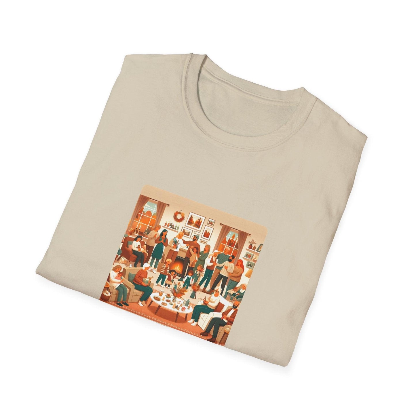 Grateful Hearts Gather - Celebrating Family and Friends ๐งก๐๐ค Unisex T-Shirt - Whippie's