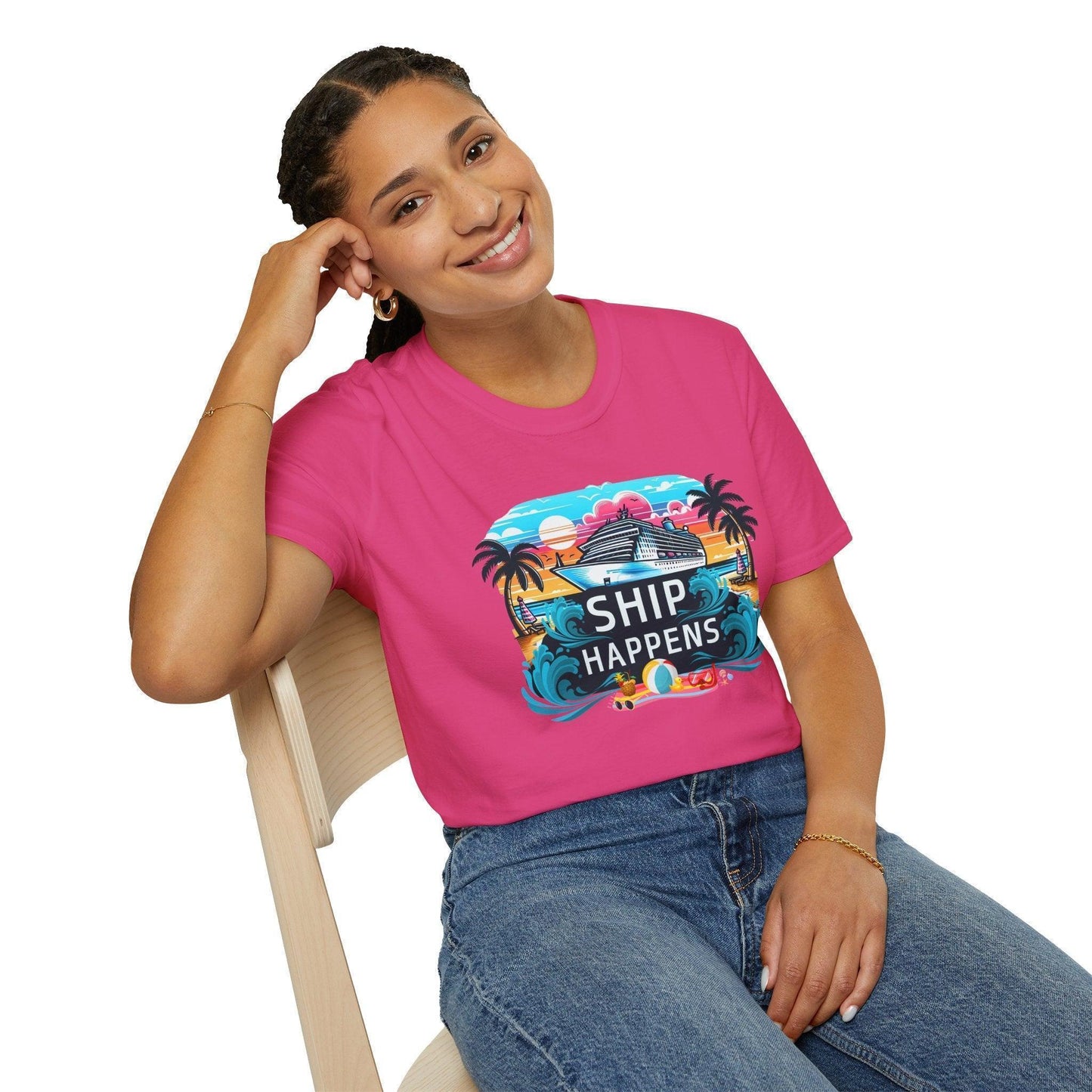 Ship Happens 🛳️🌊 Unisex Tee 🌴 (It's all part of the adventure! 😉) - Whippie's