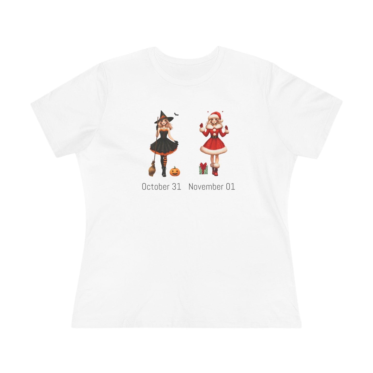 From Halloween to Holidays Women's Softstyle Tee 🎄🎃 - Whippie's