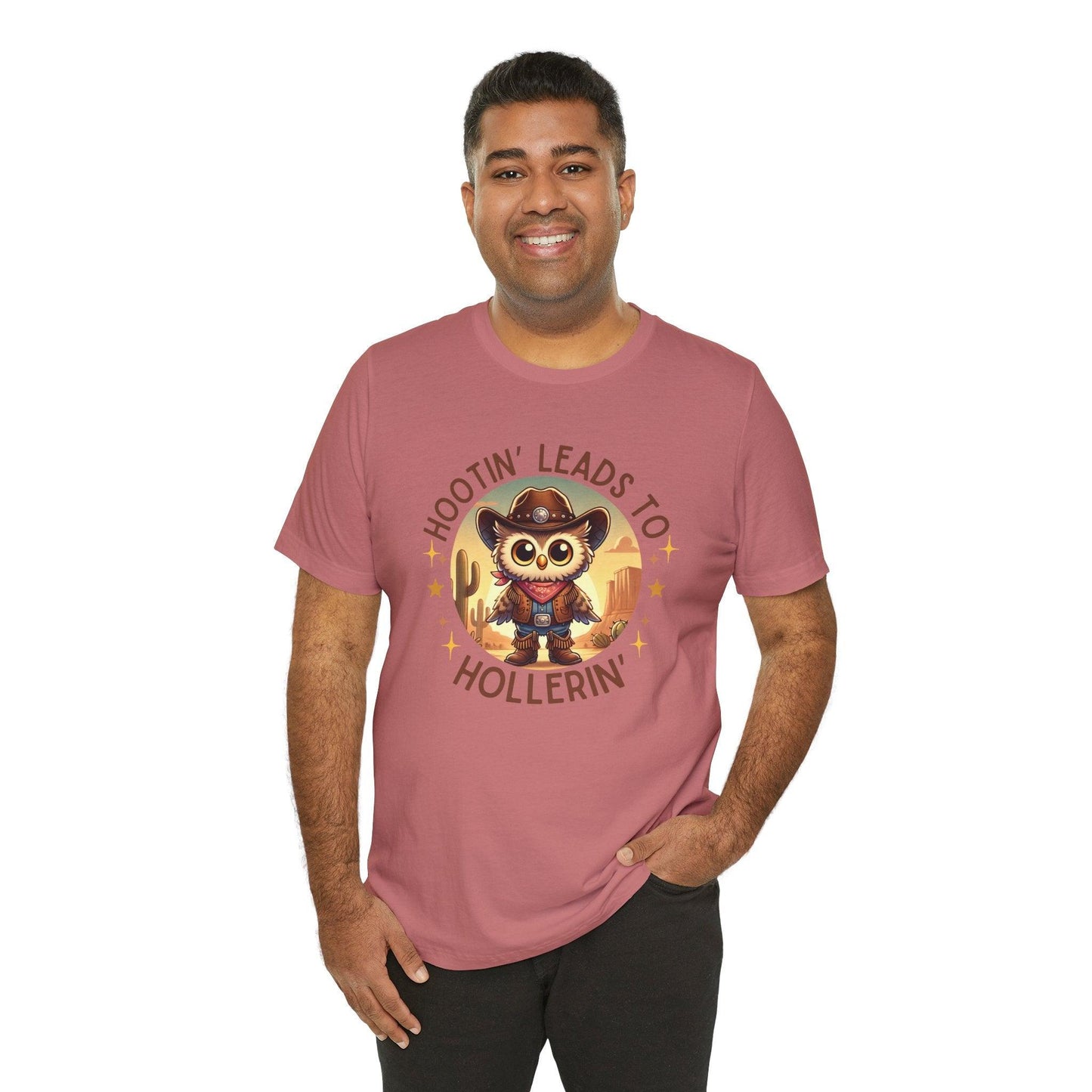 Hootin' Leads to Hollerin' - Unisex Jersey Tee - 🤠 Yeehaw! Embrace Your Inner Cowboy/Cowgirl 🤠 - Whippie's