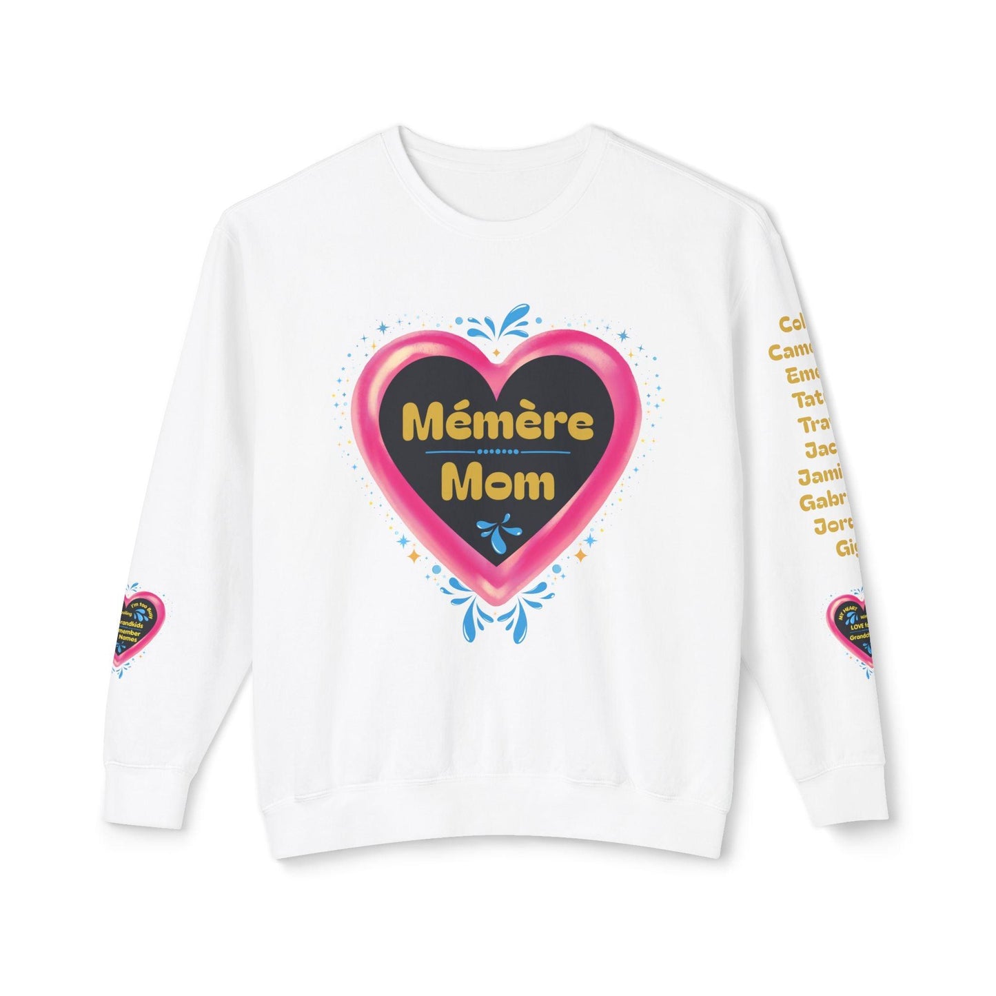 Grandma's Grandkids Crewneck Sweatshirt ✨ A grandma's love knows no bounds! Personalizable - Whippie's