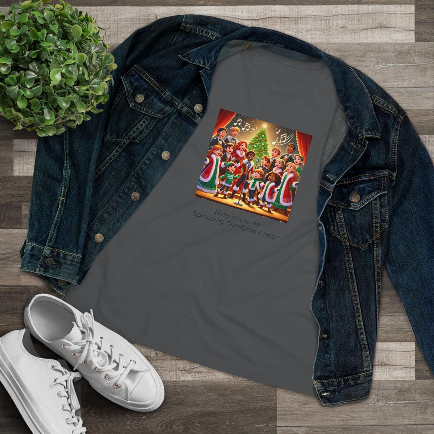 Note-orious for Spreading Christmas Cheer! - Women's Tee - Whippie's