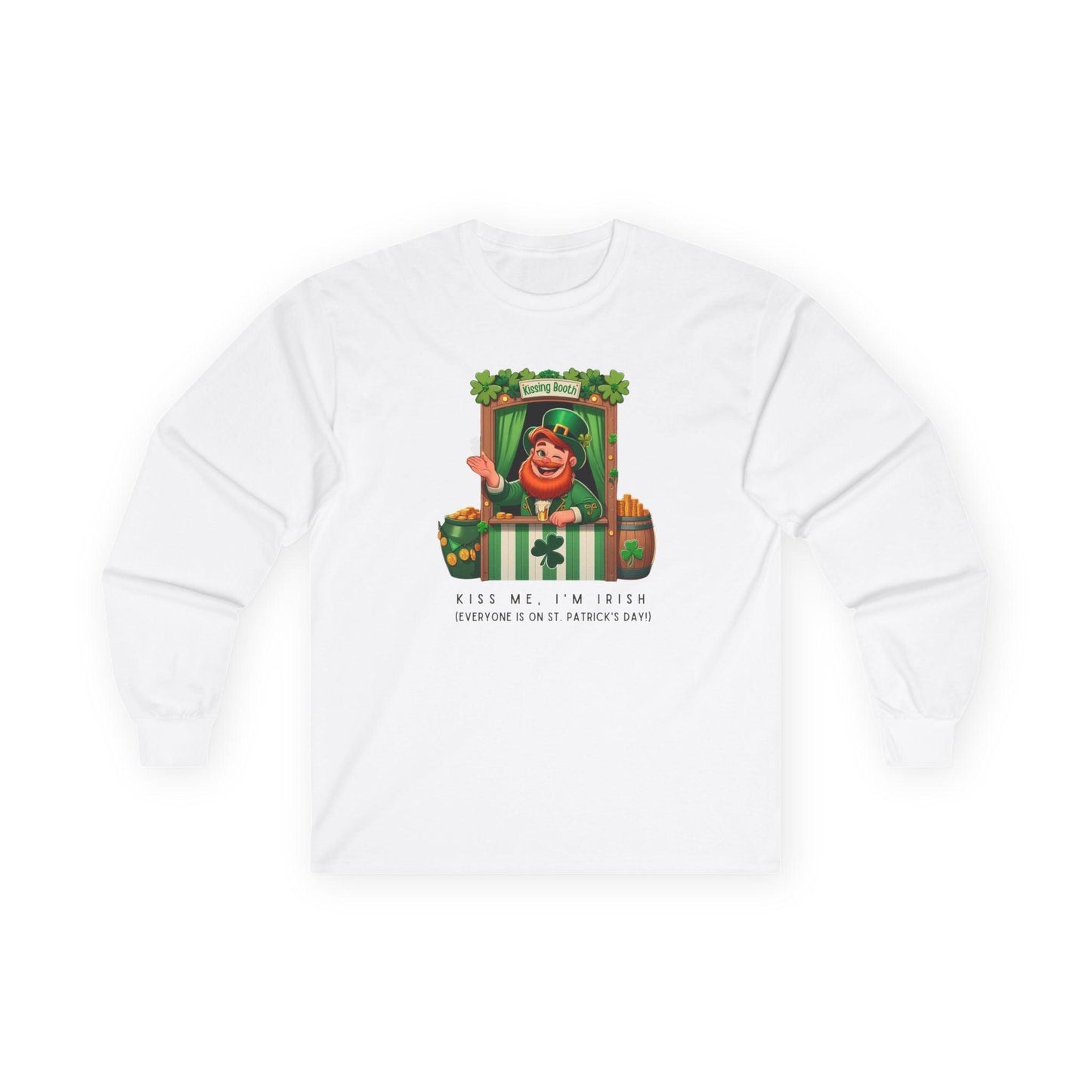 Kiss Me, I'm Irish - Everyone Is on St. Patrick's Day! 💋🍀 Irish Man - Unisex Ultra Cotton Long Sleeve Tee - Whippie's