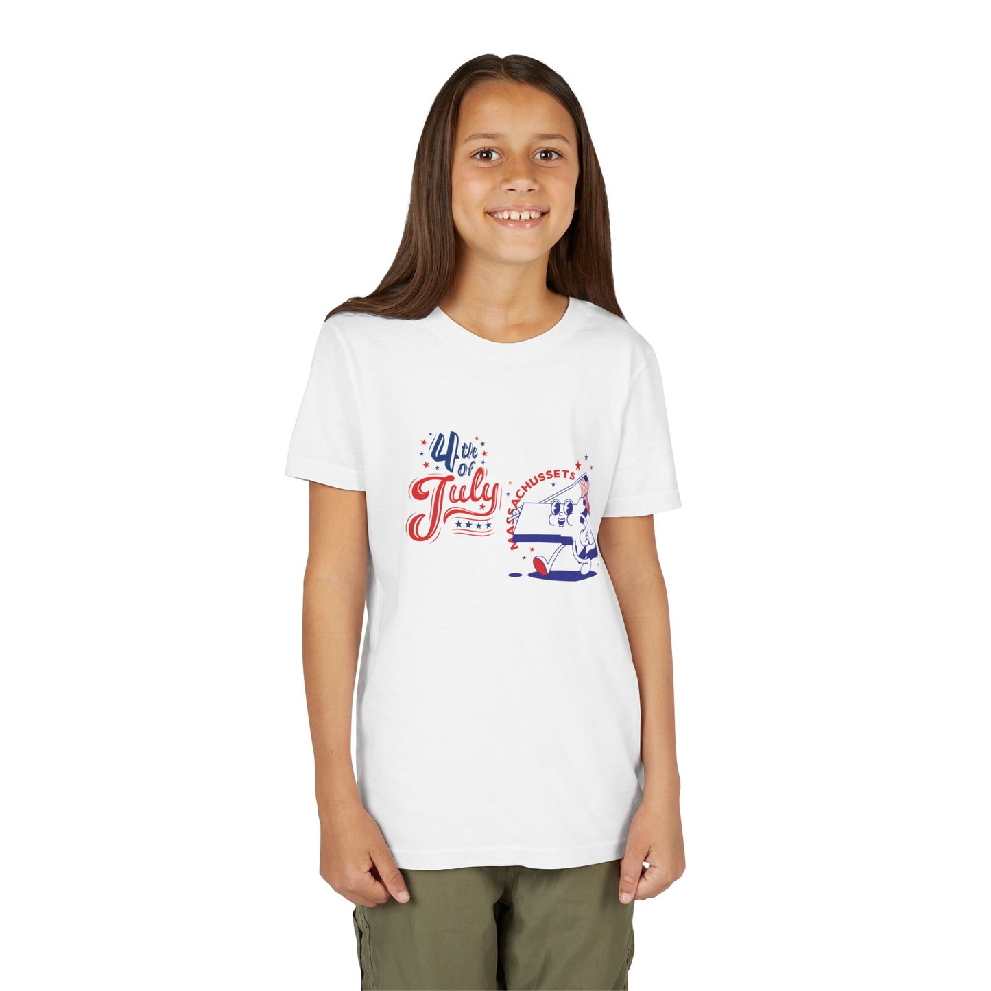 State Flag Pride - 4th of July Youth Tee - Personalizable - Whippie's