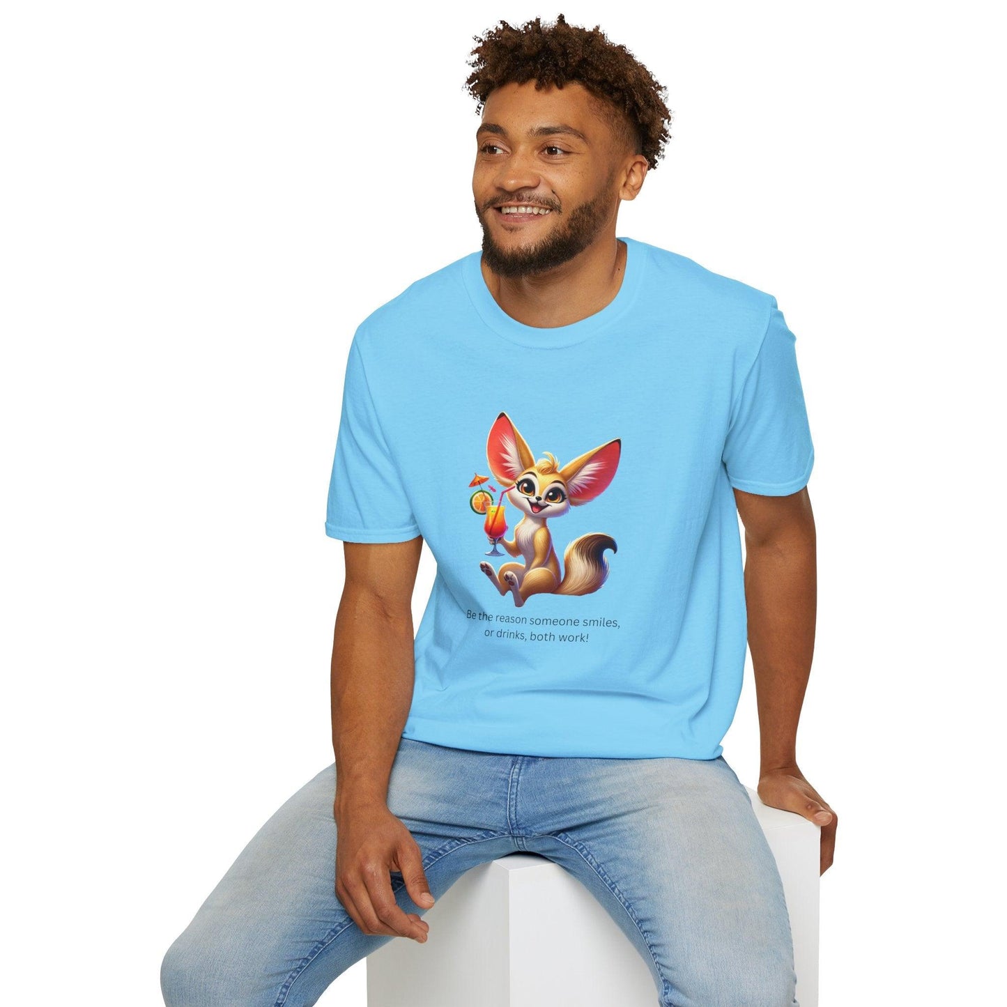 Fennec Fox Cocktail - Cheers to Good Times and Smiles! š¦šø Unisex T-shirt - Whippie's