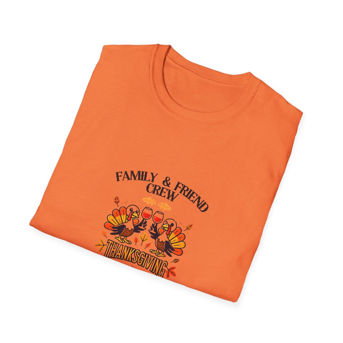 Thanksgiving Family & Friends Crew - Cheers to the Crew! 🦃🥂🍁 Unisex T-Shirt - Whippie's