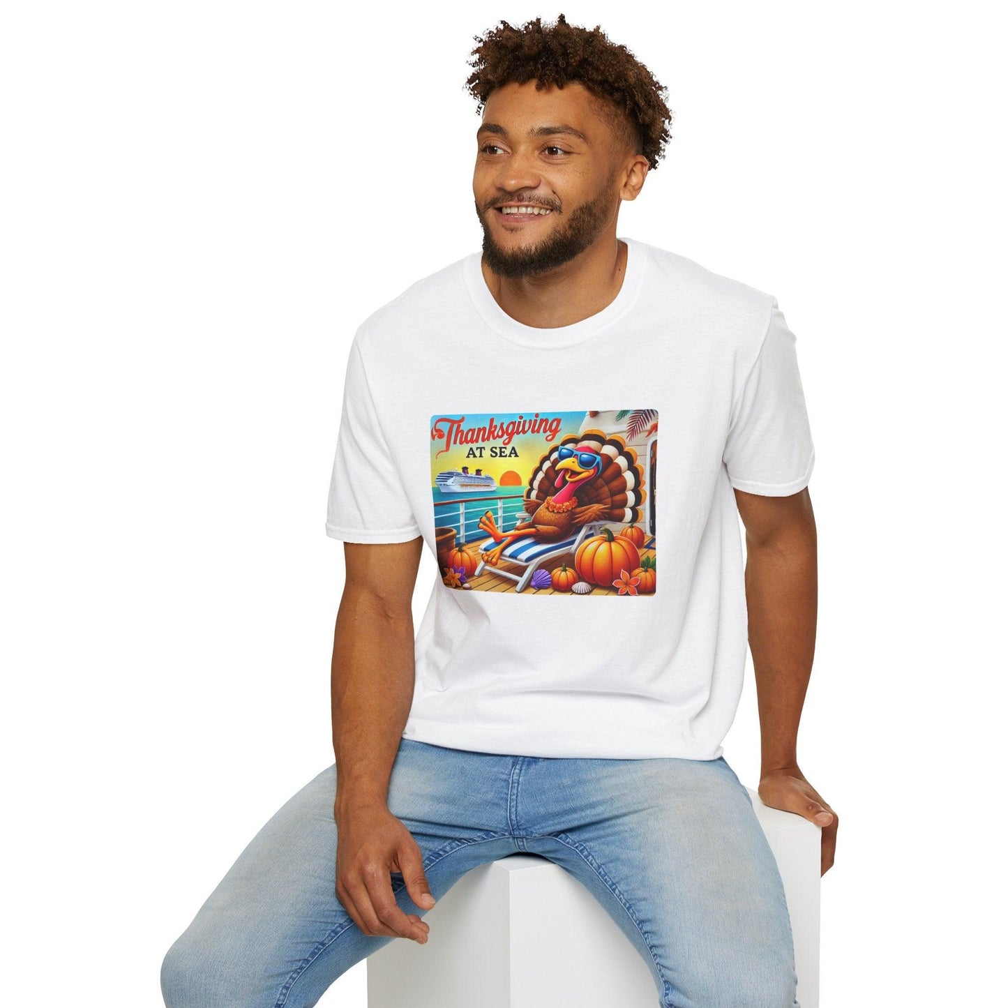 Turkey on Vacation - Gobble 'til You Wobble on the Open Seas! š¦š¢ Unisex T-Shirt š - Whippie's
