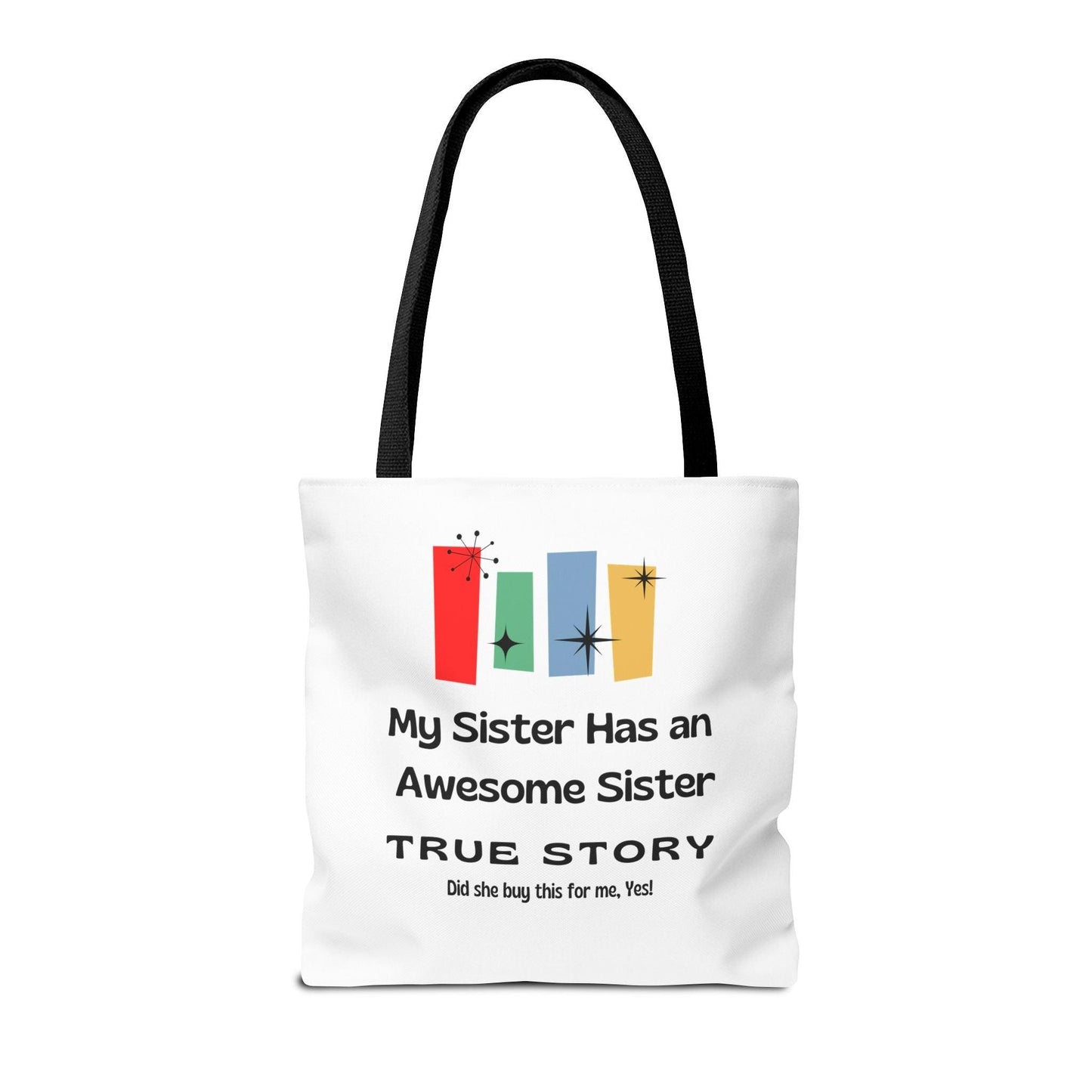 "Awesome Sister" Tote Bag - A Sisterly Tribute 👭🍷 - Whippie's