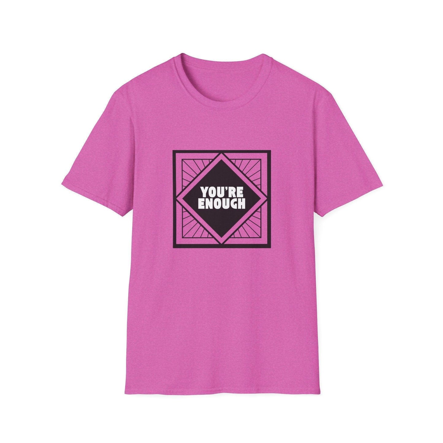 You're Enough - Simple Black Frame - Unisex T-Shirt - Whippie's