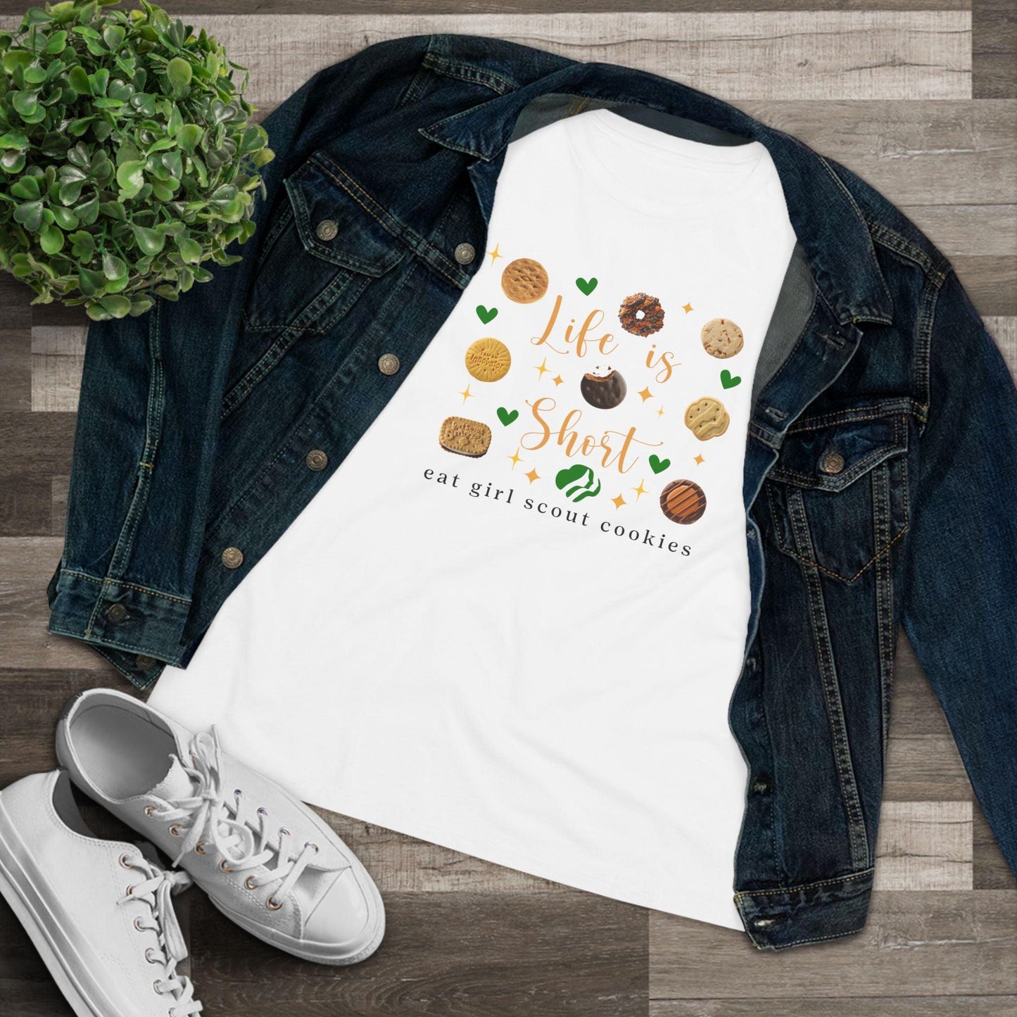 Life is Short, Eat Girl Scout Cookies Women's Tee 🍪❤️ - Whippie's