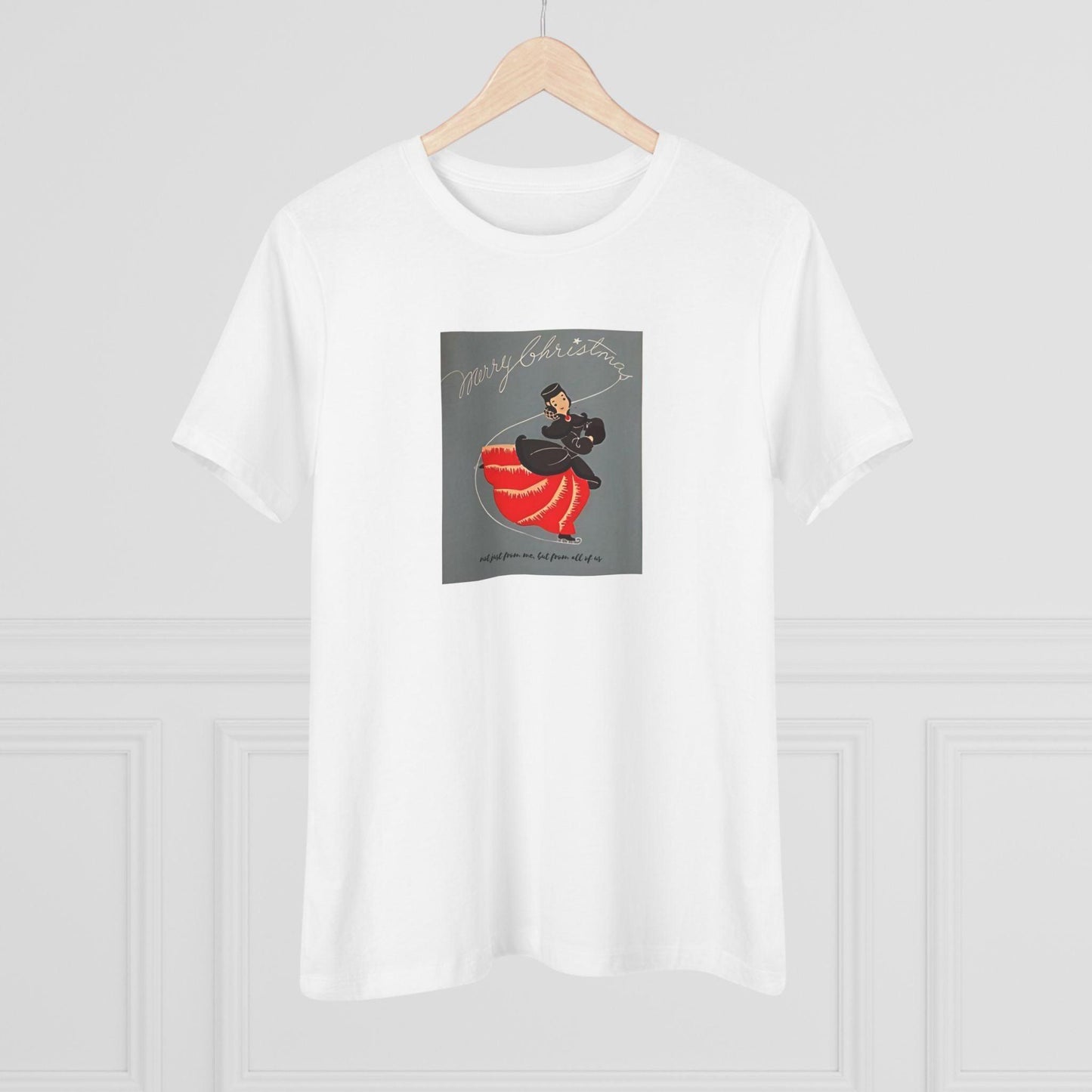 Ice Skating - Merry Christmas - Women's Softstyle Tee - Whippie's