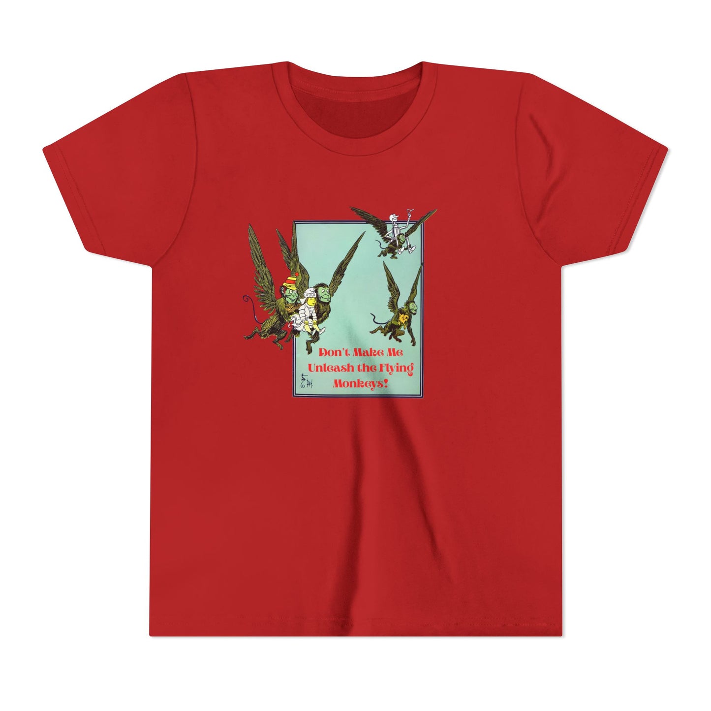 Wizard of Oz Don't Make Me Unleash the Flying Monkeys - Youth T-shirt - Whippie's