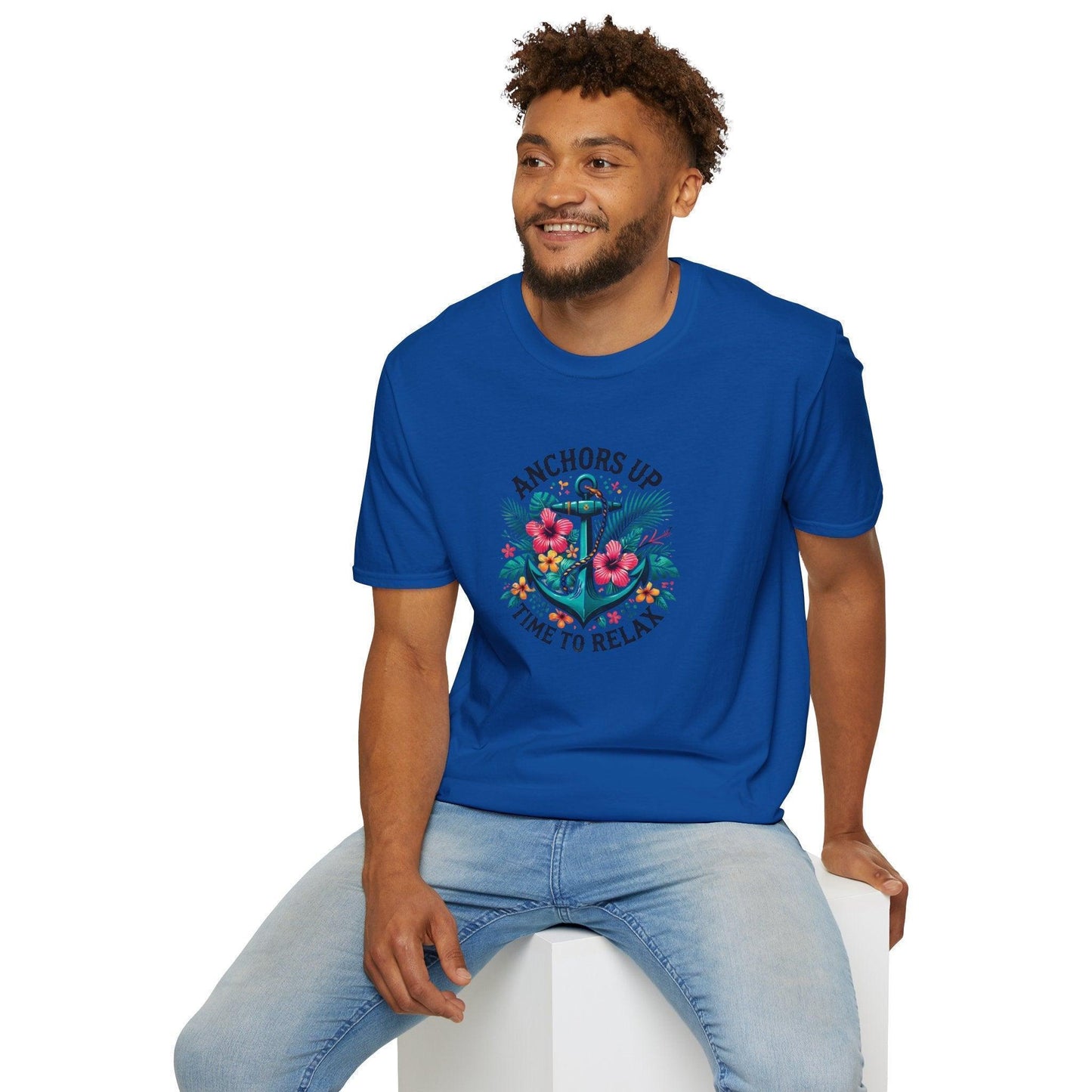 Anchors Up - Time to Relax - Unisex Tee! ๐บโ๏ธ - Whippie's