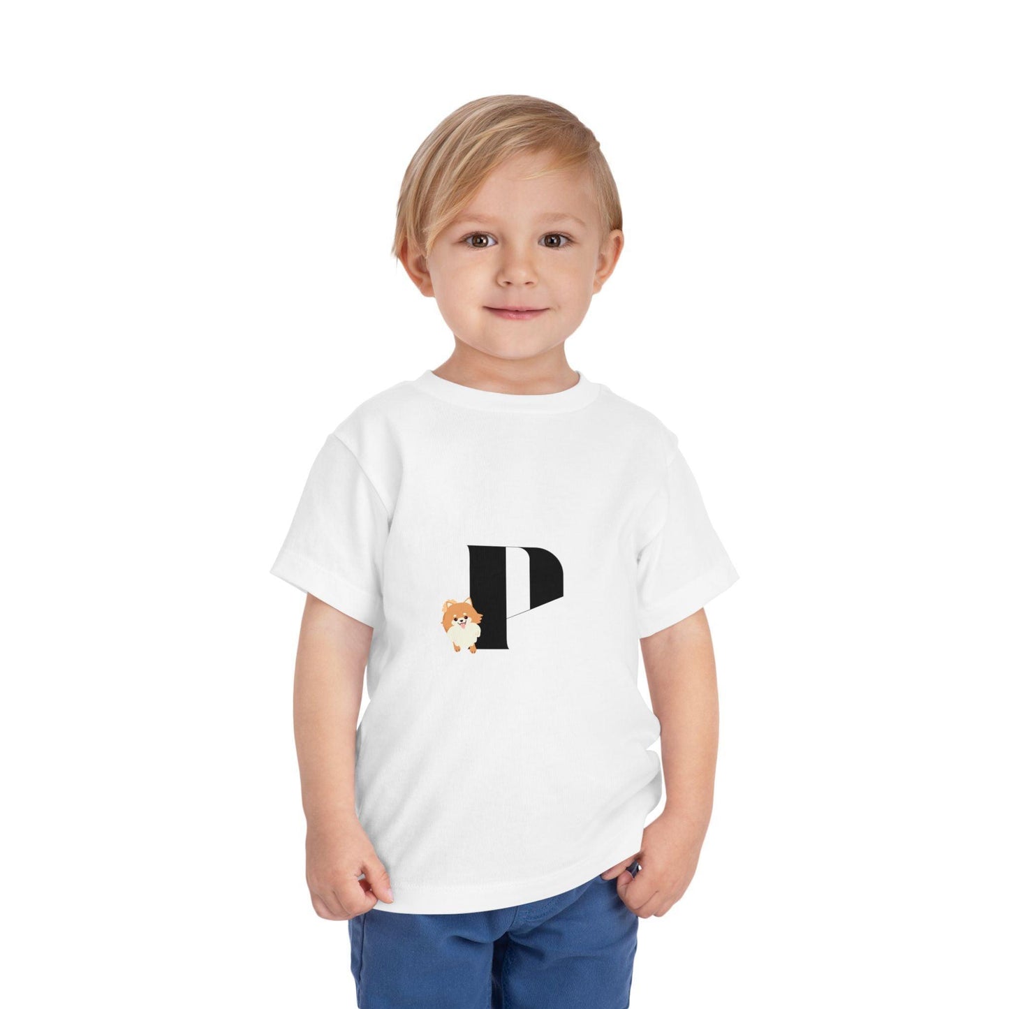 Alphabet Adventures: Letter P - Pomeranian Dog Toddler T-shirt - Whippie's