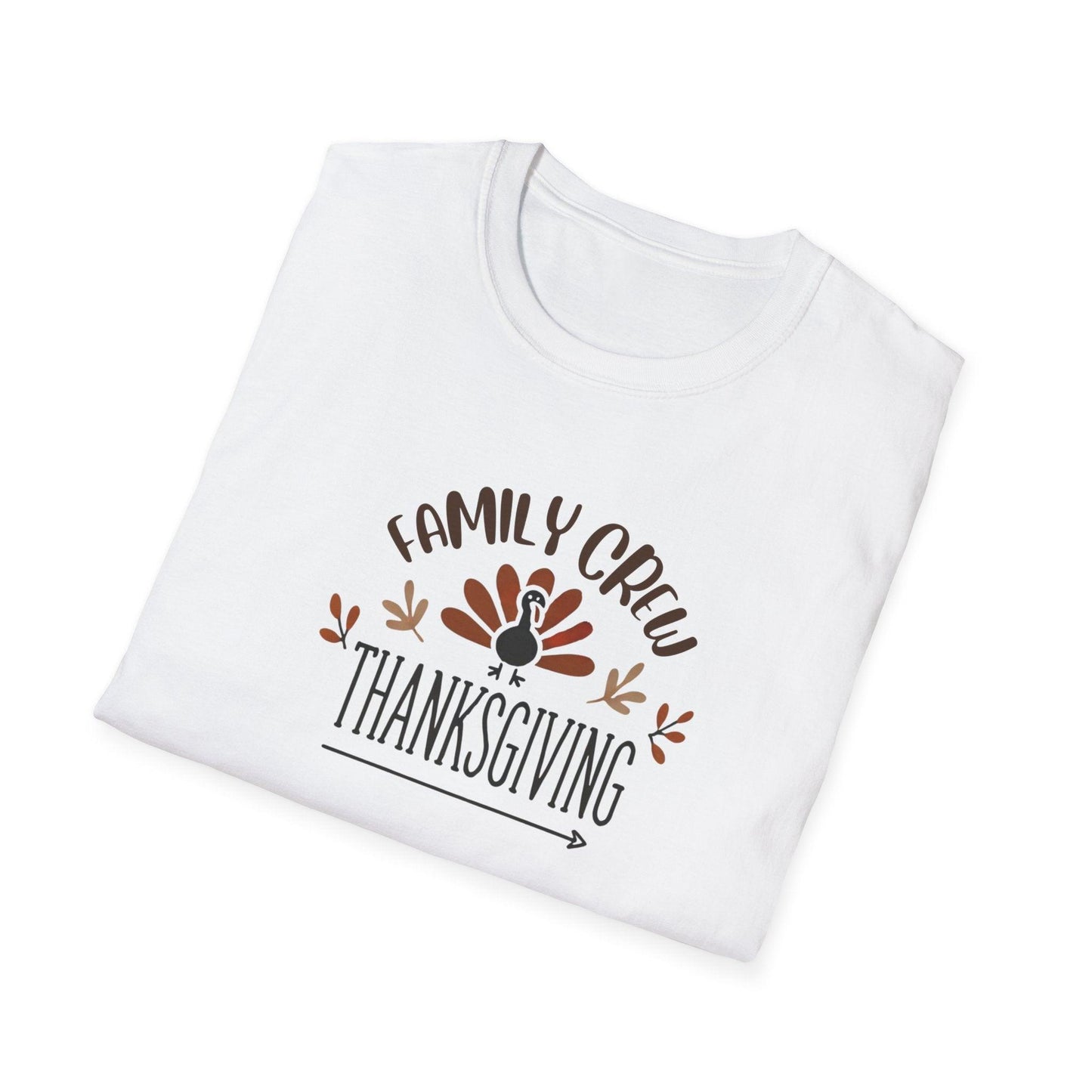 Thanksgiving Family Crew - Gobble 'Til You Wobble with Your Favorite Crew! 🦃🍁 Unisex T-Shirt - Whippie's
