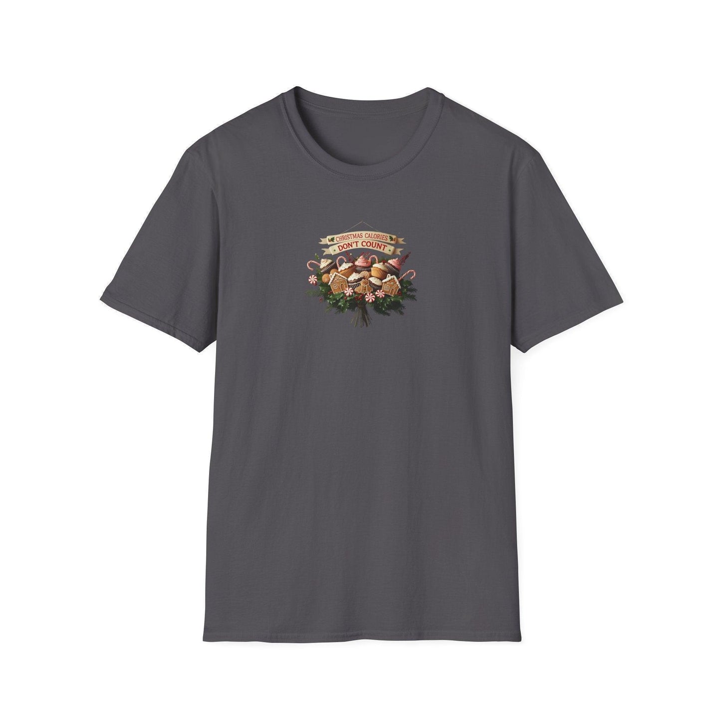 Christmas Calories Don't Count 🎅🎄 - Unisex Softstyle T-Shirt 🍪🎁 - Whippie's