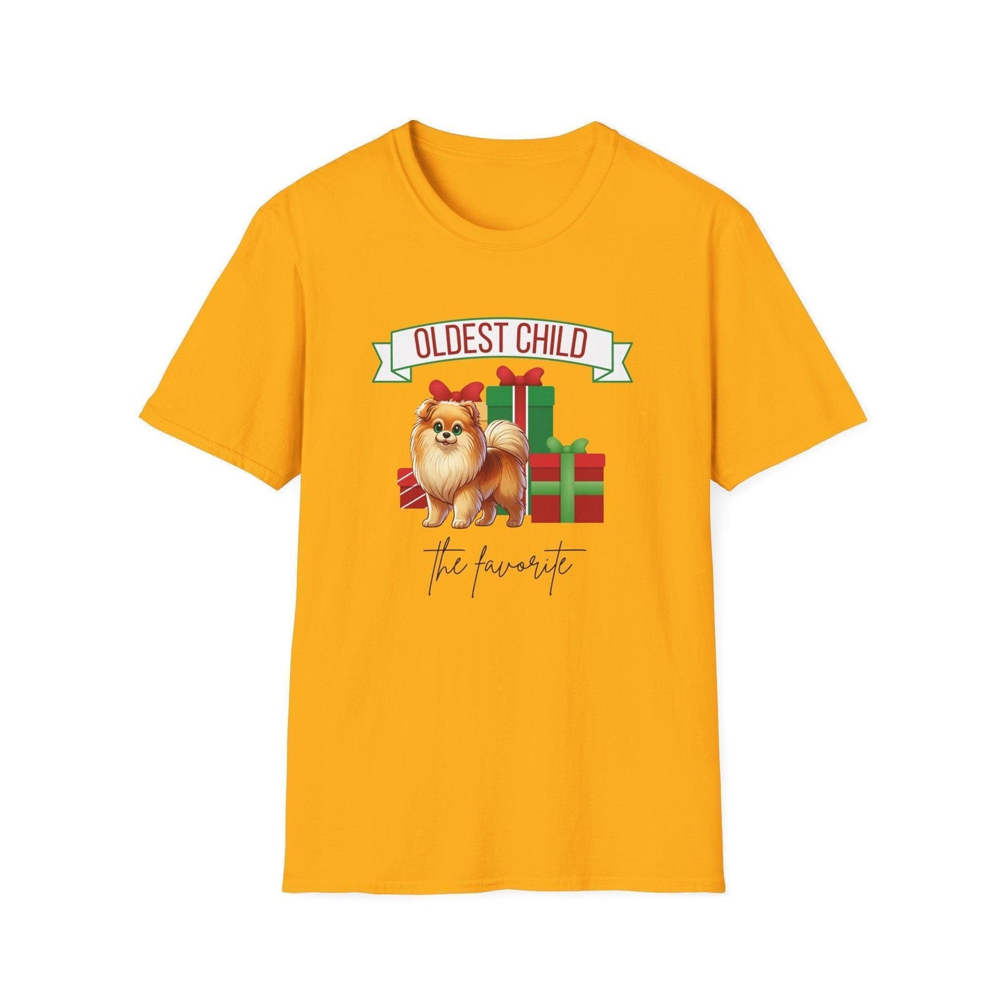 Oldest Child, The Favorite 🎁🐶 Pomeranian - Unisex Tee! 🎁👑 - Whippie's