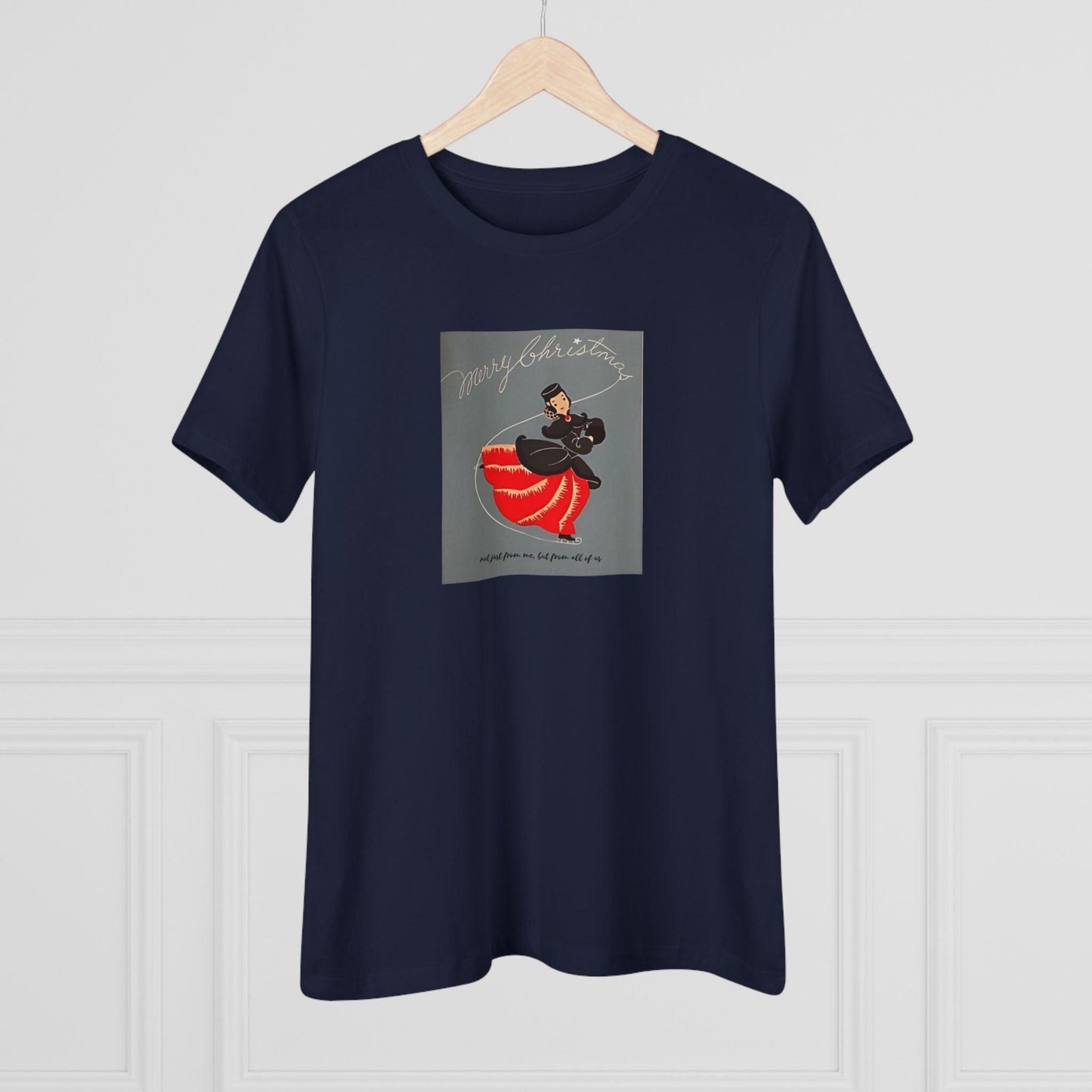 Ice Skating - Merry Christmas - Women's Softstyle Tee - Whippie's