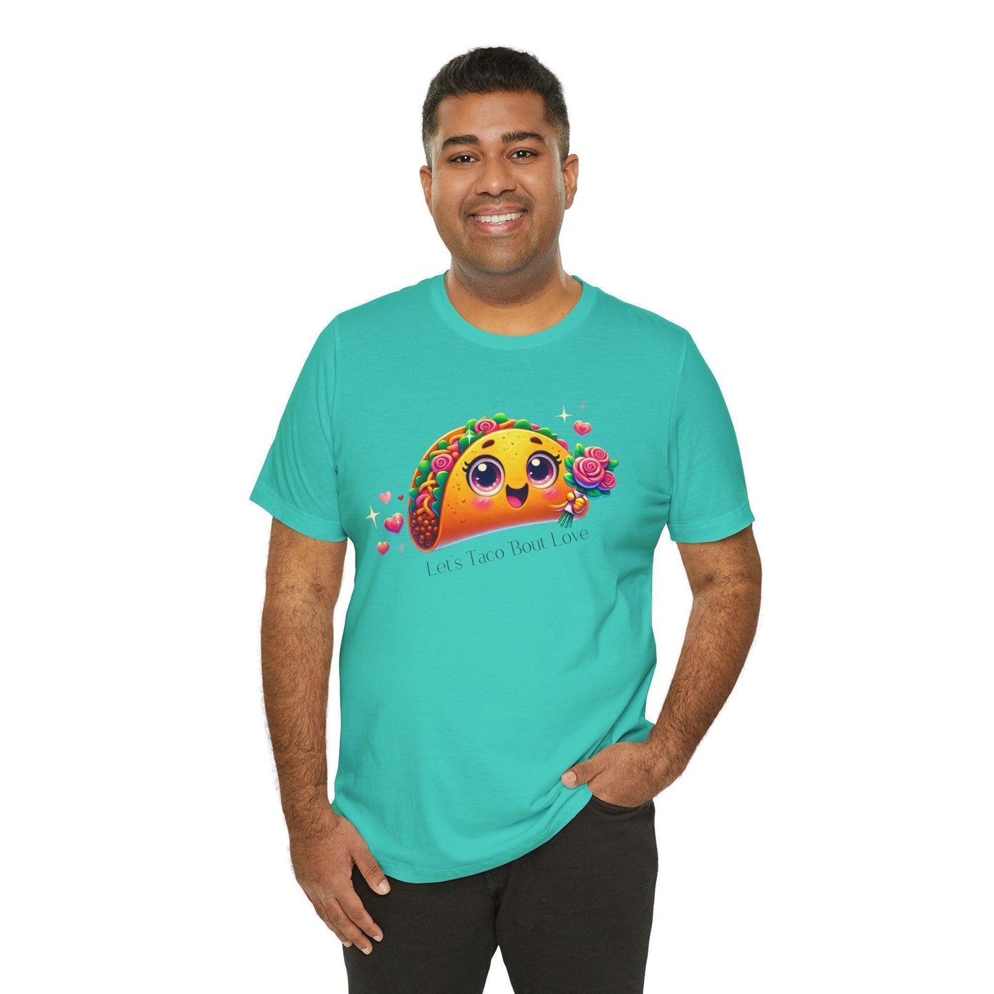 🌮 Let's Taco 'Bout Love 💖 Unisex Jersey Tee ✨ Spread the love this Valentine's Day! - Whippie's