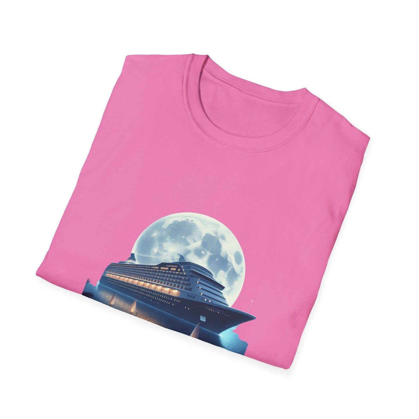 Moonlight Cruise Party 🛳️ Unisex T-Shirt - Dance the Night Away! 🌕 - Whippie's