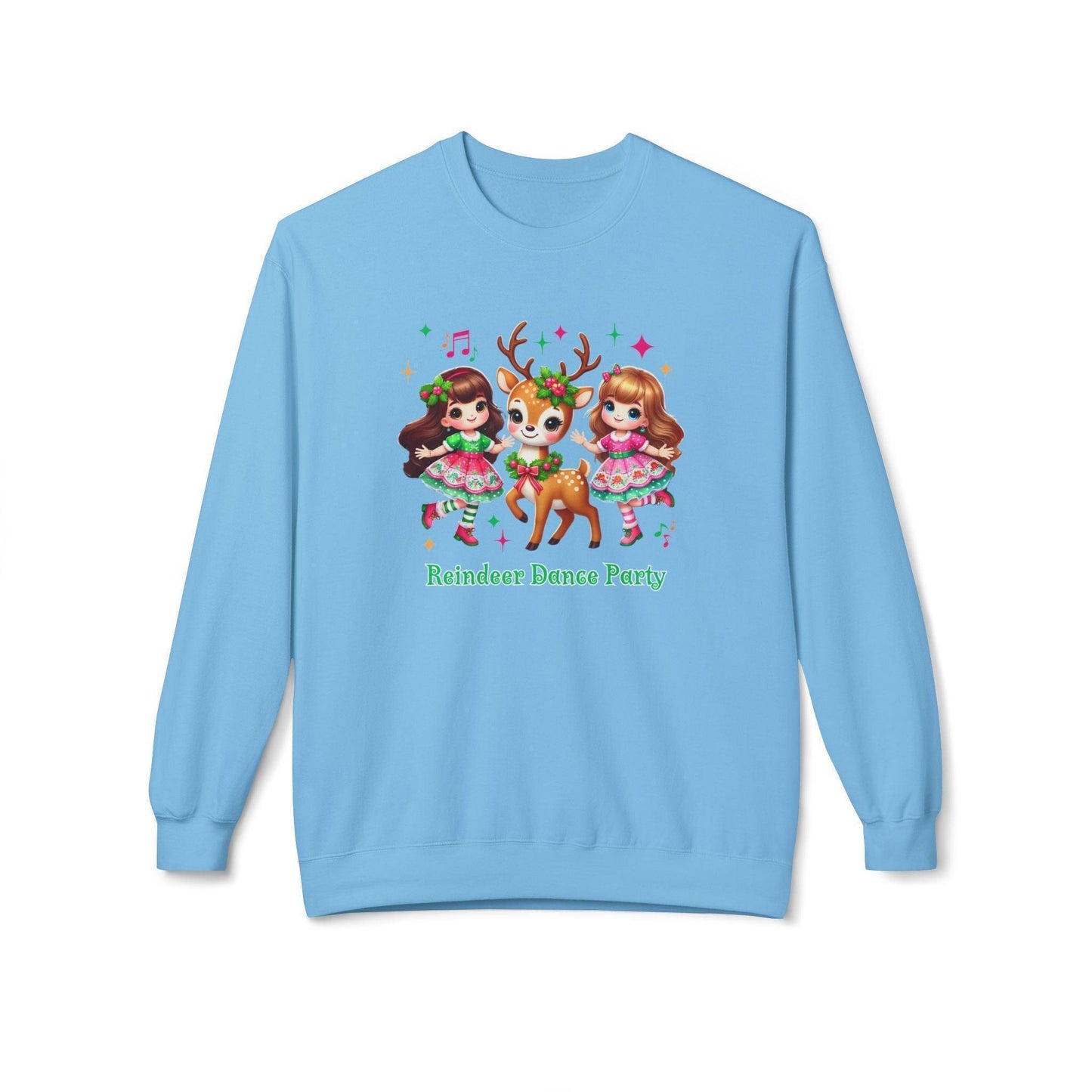 Reindeer Dance Party 🦌 Unisex Fleece Sweatshirt 🎄🎁 - Whippie's