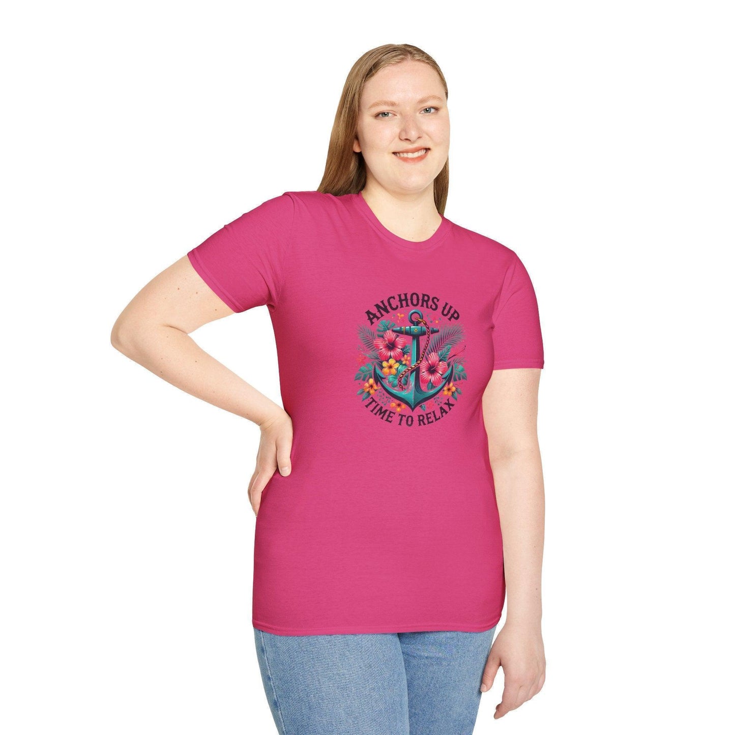 Anchors Up - Time to Relax - Unisex Tee! ๐บโ๏ธ - Whippie's