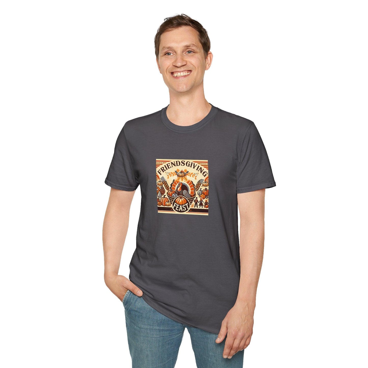 Friendsgiving Feast - A Harvest of Gratitude 🍂🦃 - Unisex T-Shirt - Whippie's