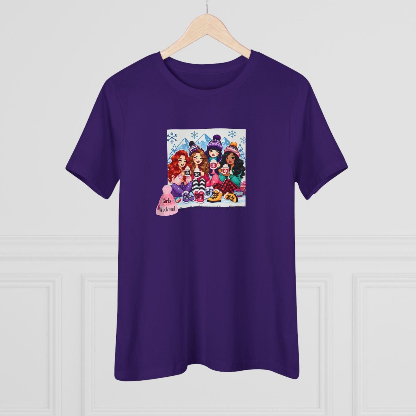 Girls Weekend Cheers to Cocoa, Friendship, and Snowy Shenanigans! - Women's Softstyle Tee - Whippie's