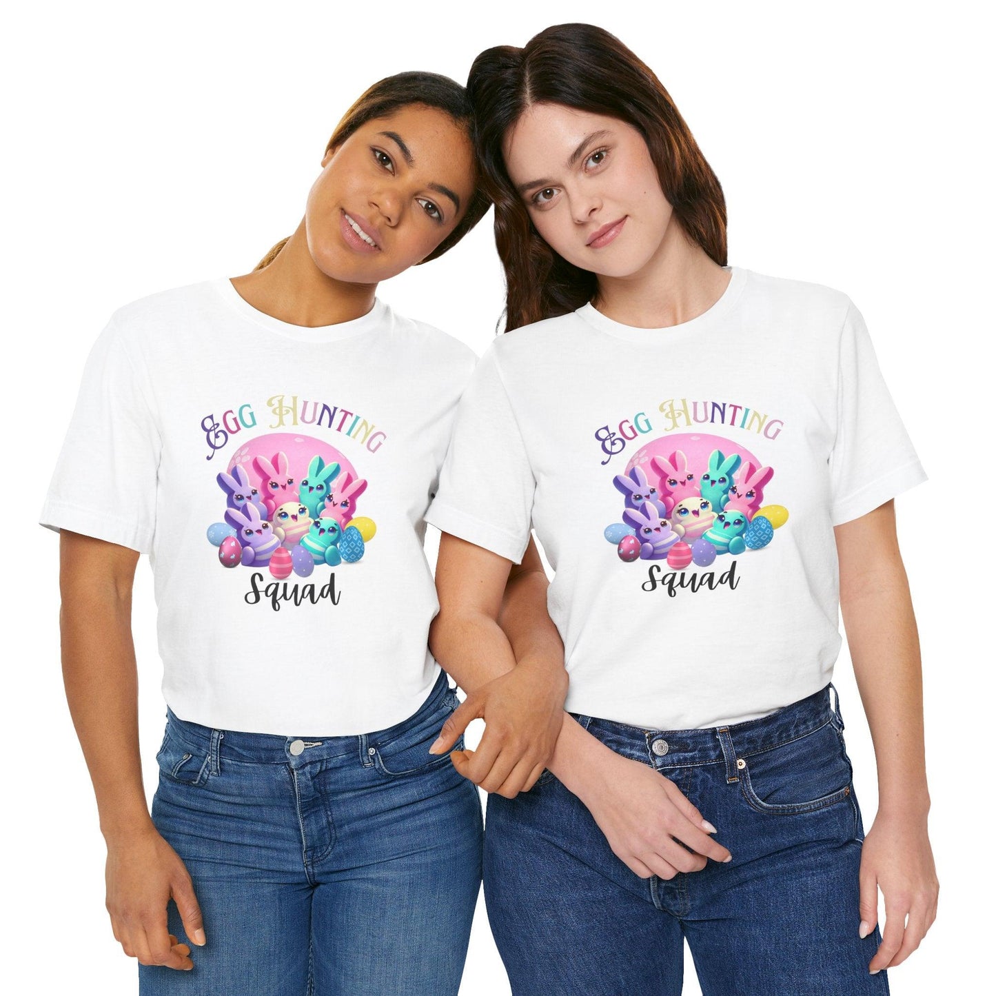 Egg Hunting Squad Unisex Jersey Tee - 🐣🐰 Hop into Easter Fun! 🐰🐣 - Whippie's