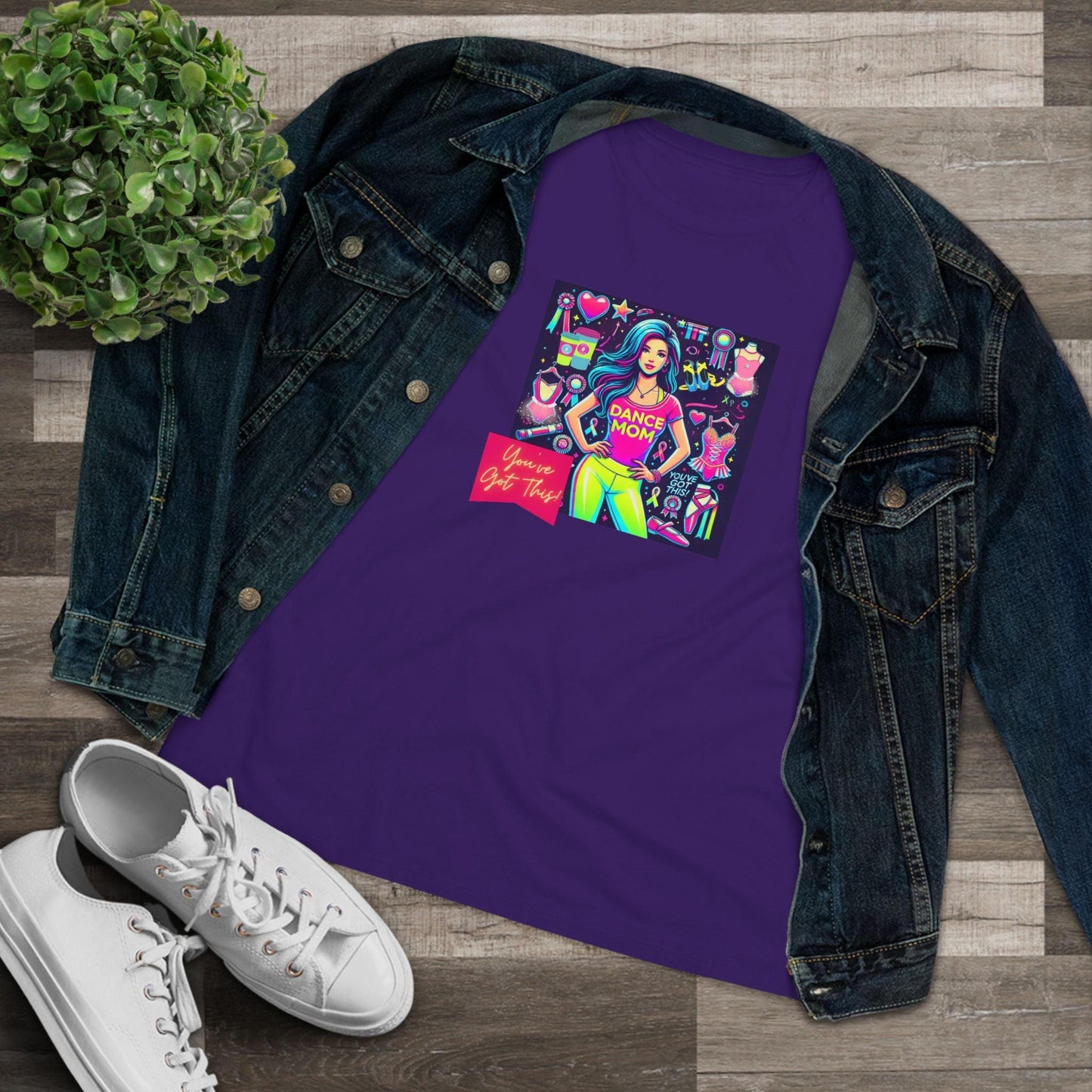 Dance Mom Magic (Blue Hair Mom) - A Colorful Celebration 🌈 - Women's Softstyle Tee - Whippie's
